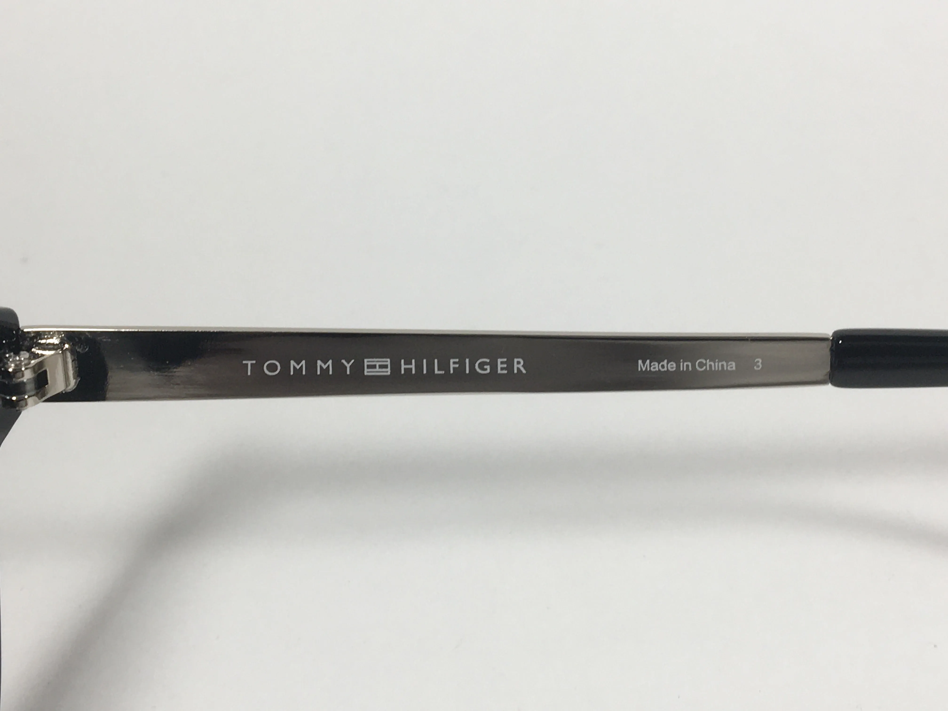 Tommy Hilfiger Breeda Polarized Sunglasses Black Silver Frame Gray Gradient Lens BREEDA WP OL429P