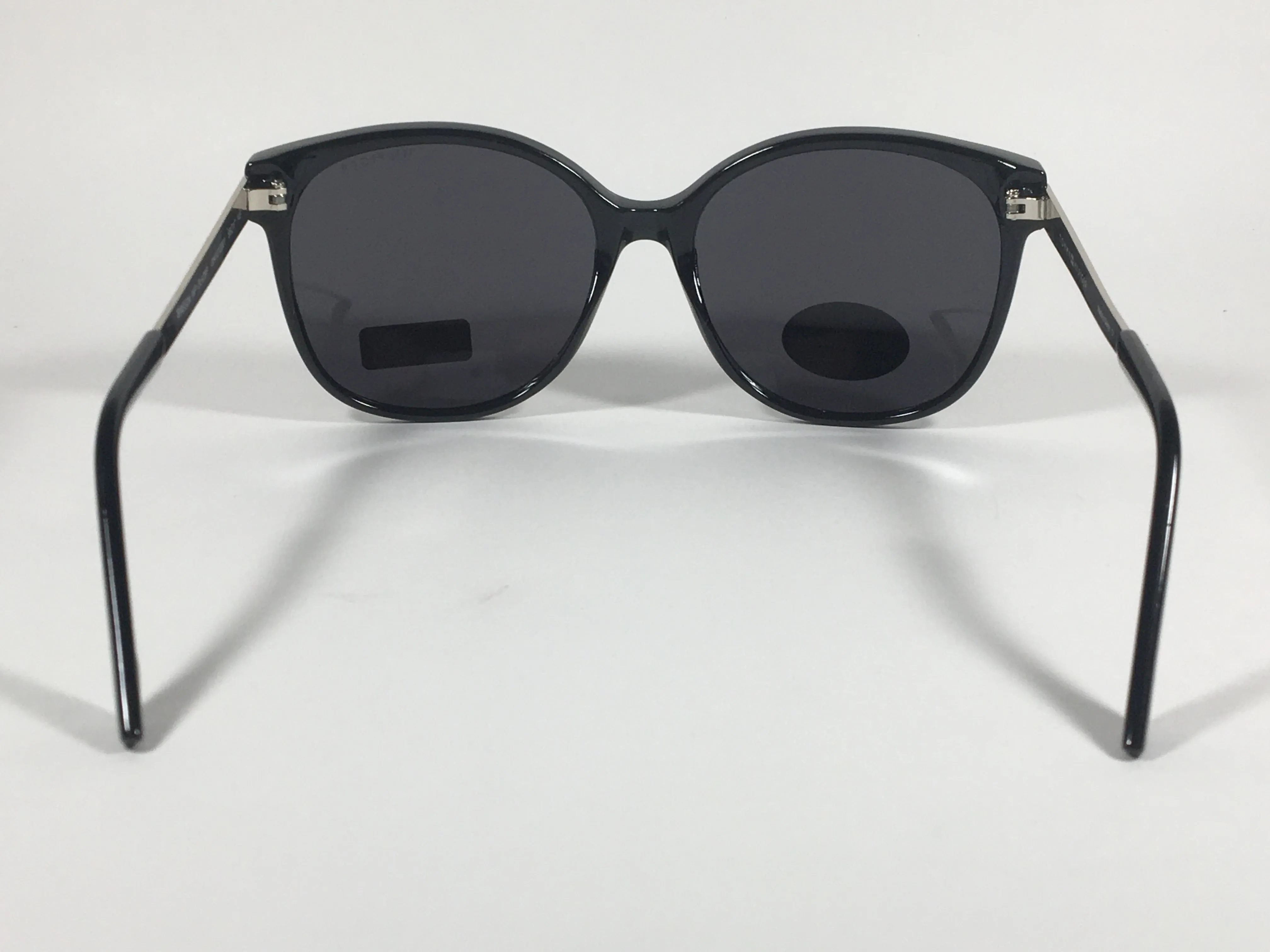Tommy Hilfiger Breeda Polarized Sunglasses Black Silver Frame Gray Gradient Lens BREEDA WP OL429P