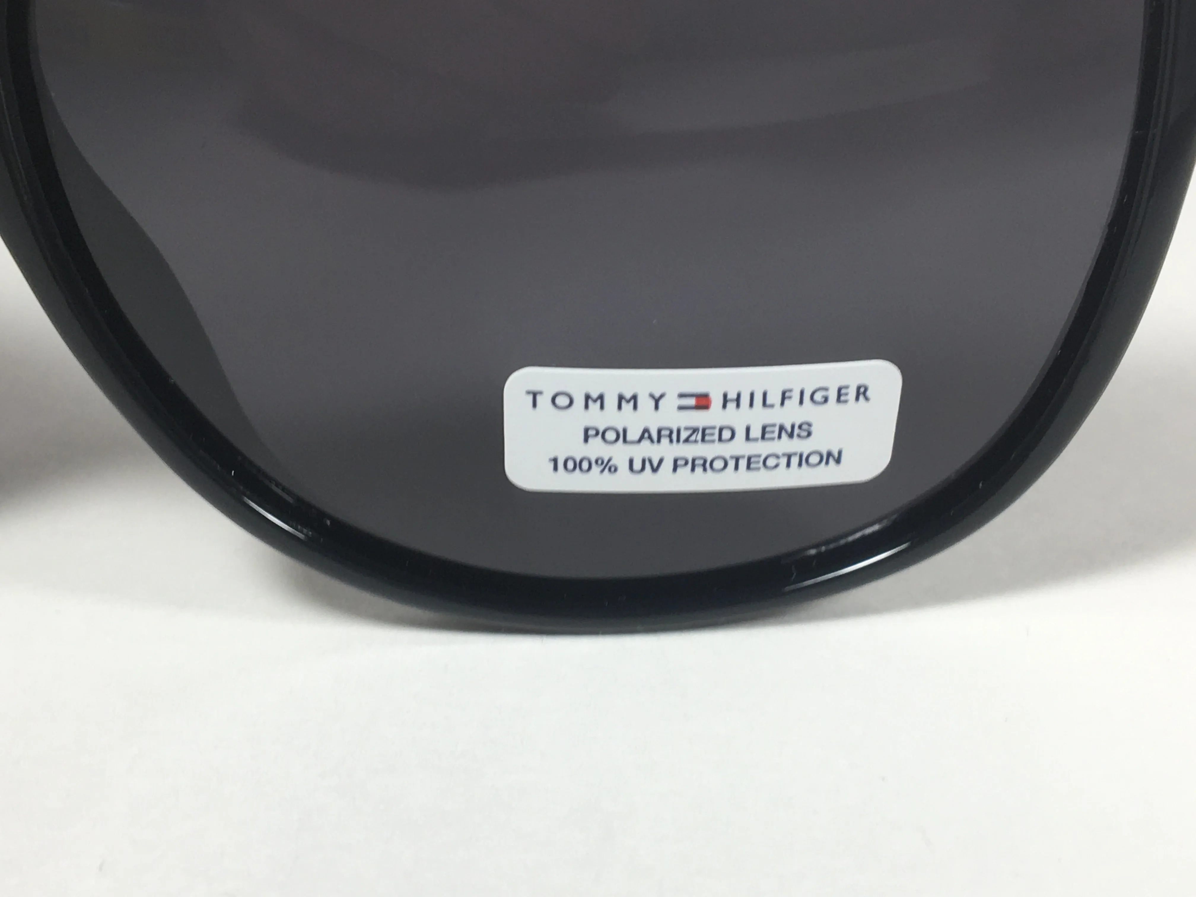 Tommy Hilfiger Breeda Polarized Sunglasses Black Silver Frame Gray Gradient Lens BREEDA WP OL429P