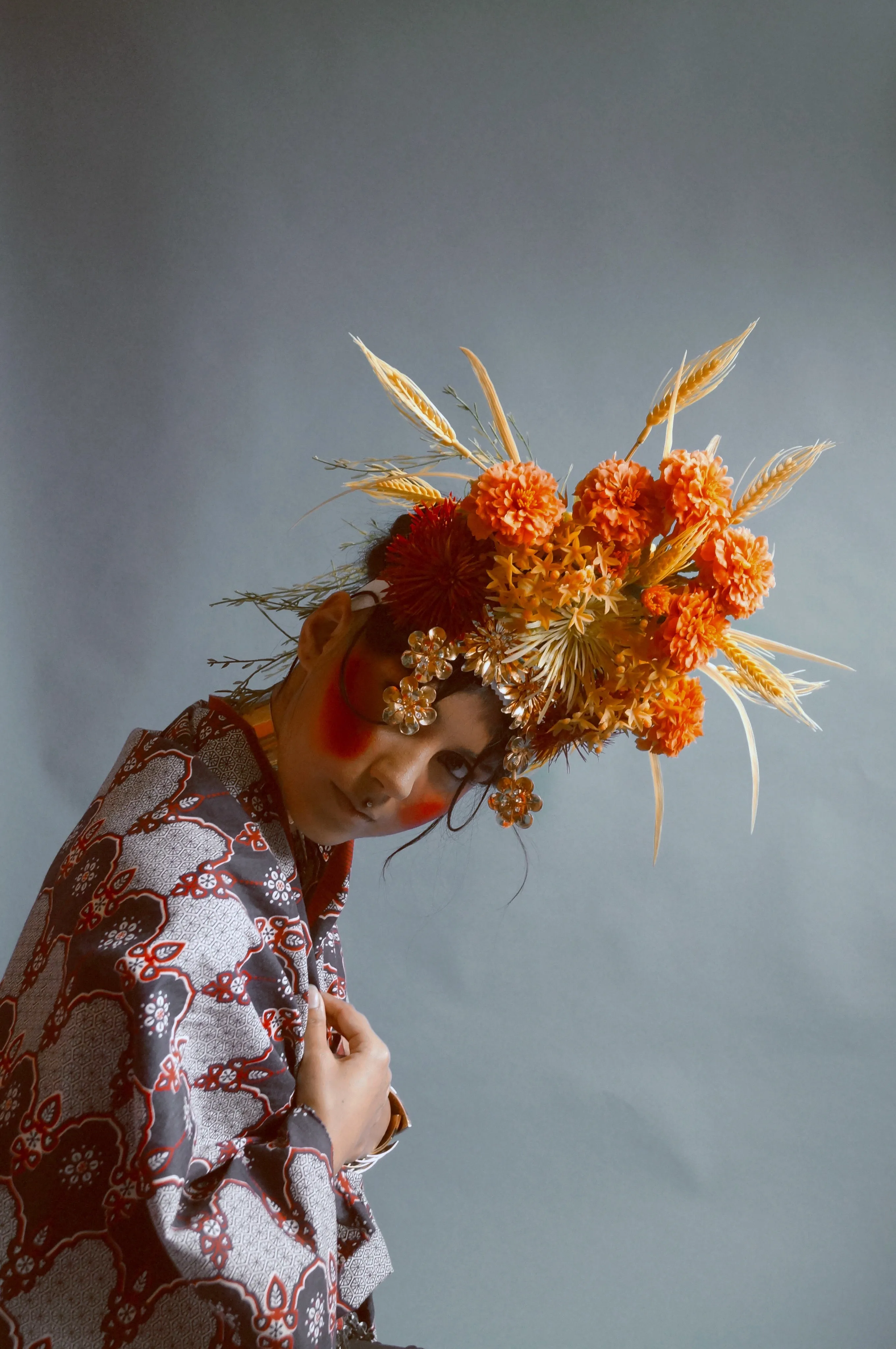 Tribal wild flower Crown Burning man Festival Headdress