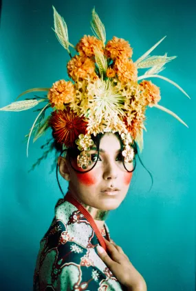 Tribal wild flower Crown Burning man Festival Headdress