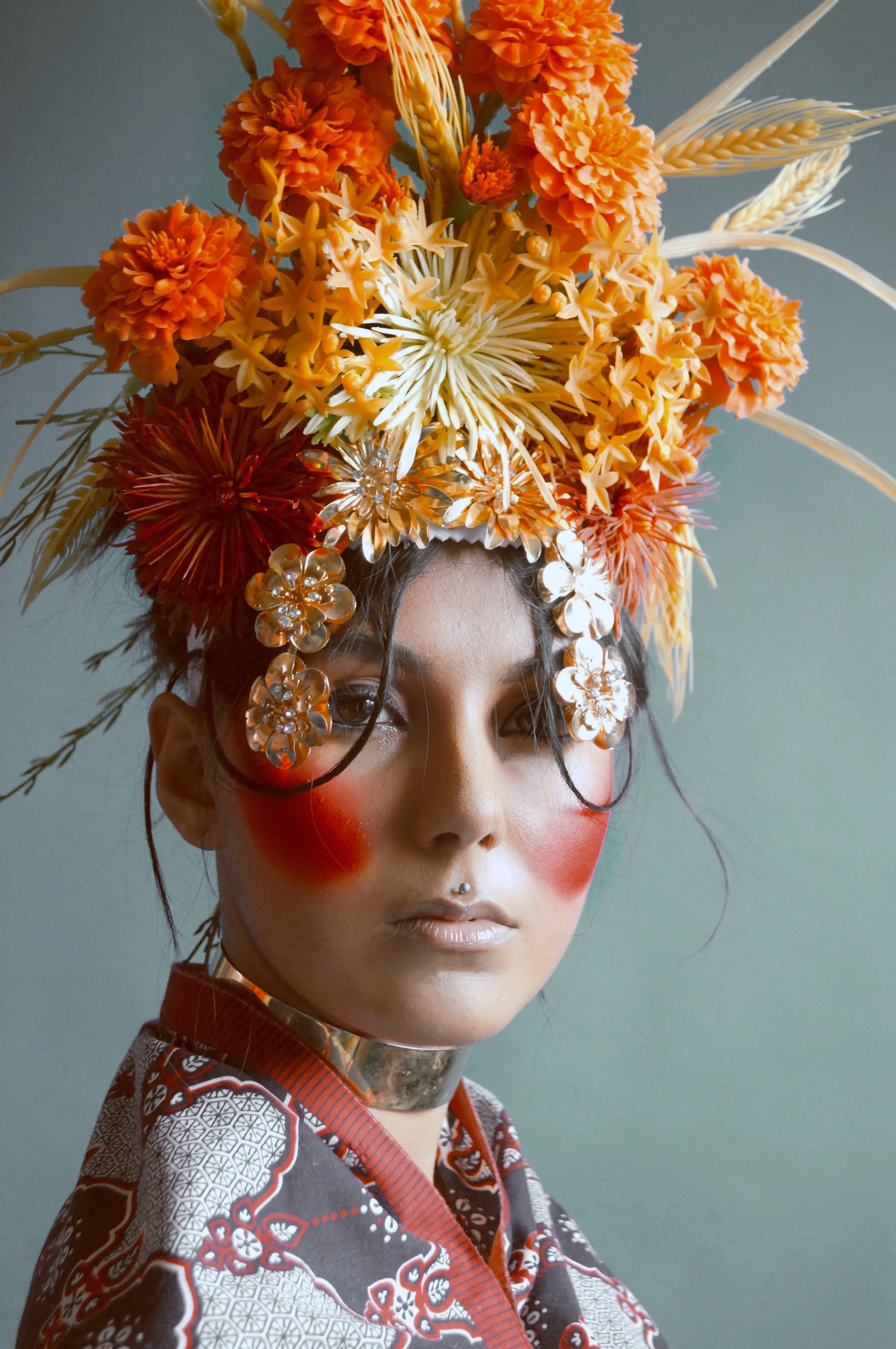 Tribal wild flower Crown Burning man Festival Headdress