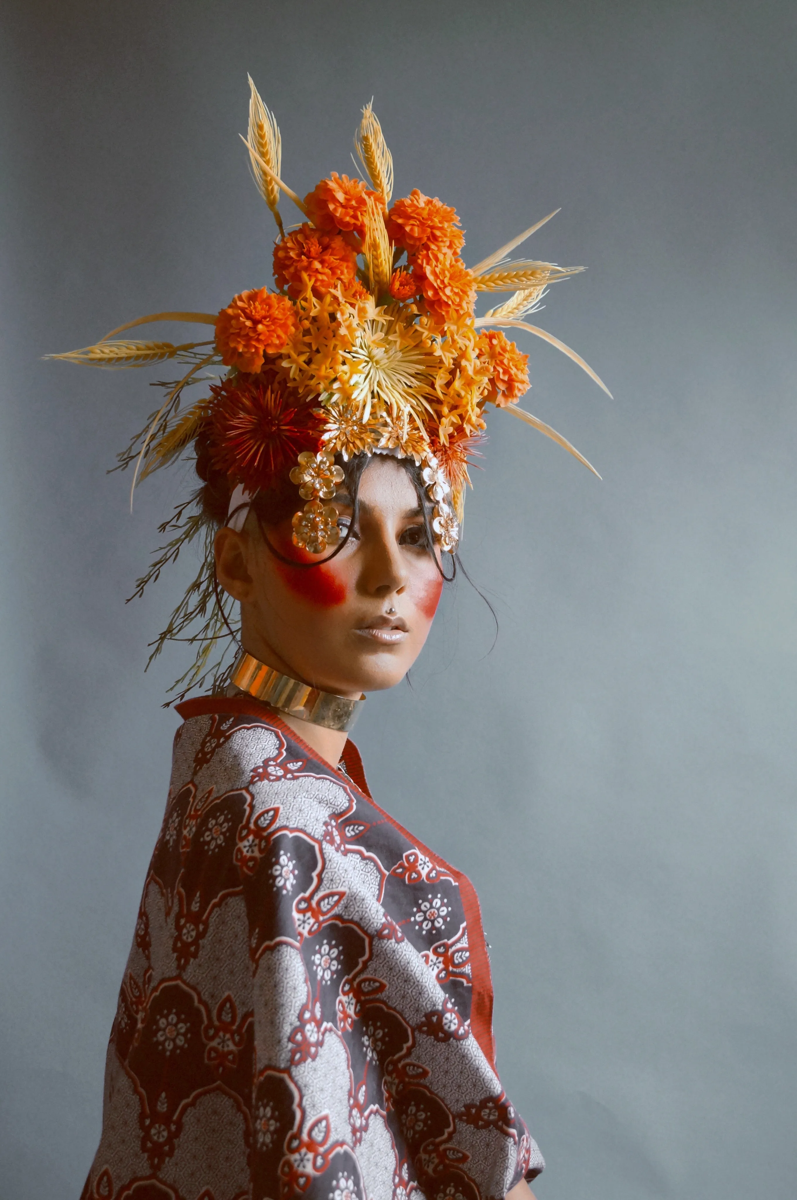 Tribal wild flower Crown Burning man Festival Headdress