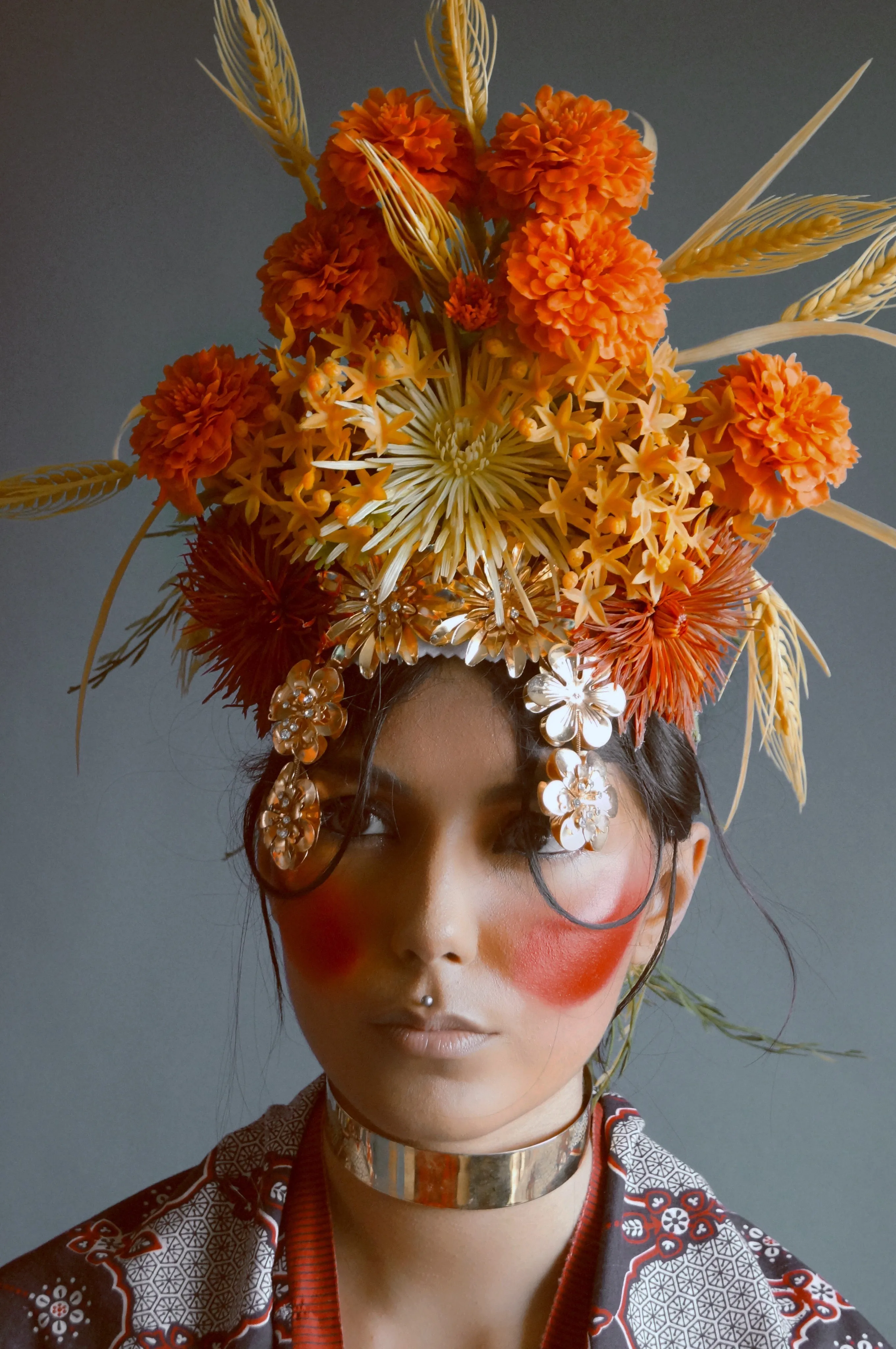Tribal wild flower Crown Burning man Festival Headdress