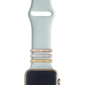 triple cz clasp • Apple Watch & Fitbit band accessory