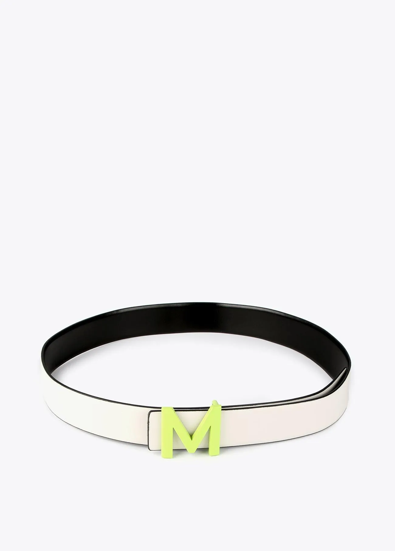 Two-tone reversible belt