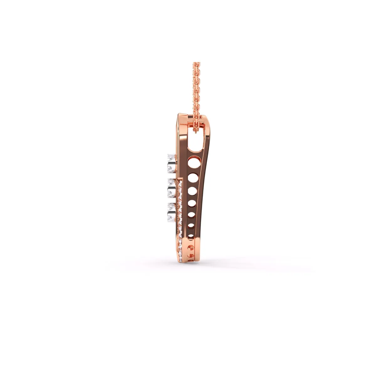 Unique Parentesi Diamond Pendant For Women