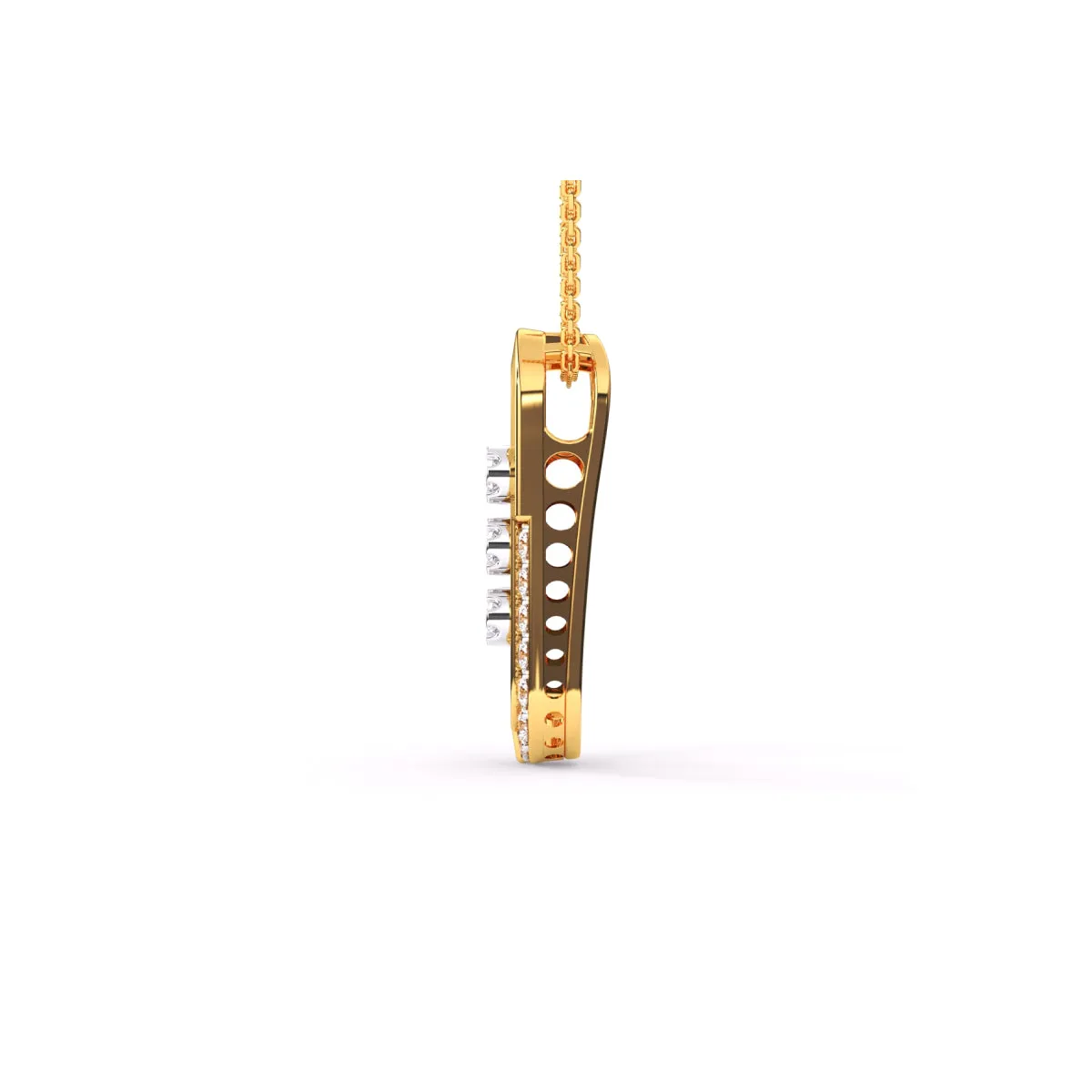 Unique Parentesi Diamond Pendant For Women