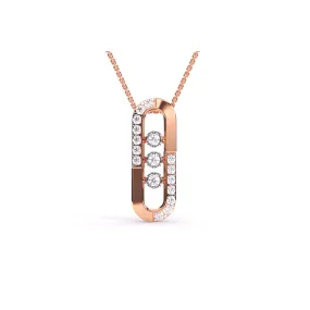 Unique Parentesi Diamond Pendant For Women