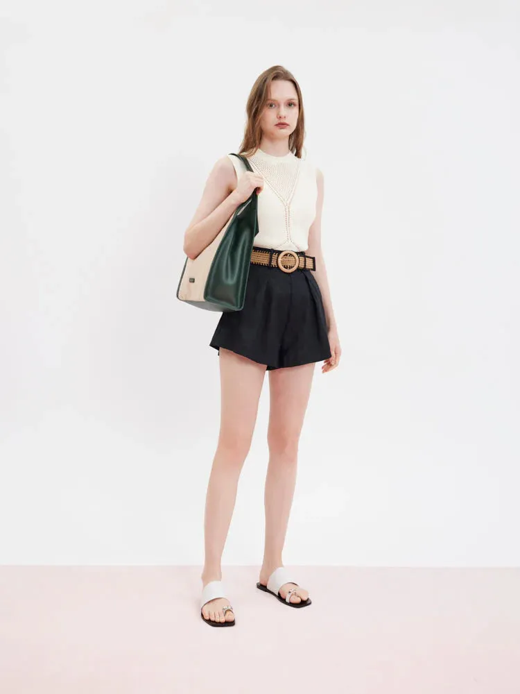 Verona Canvas Structured Tote