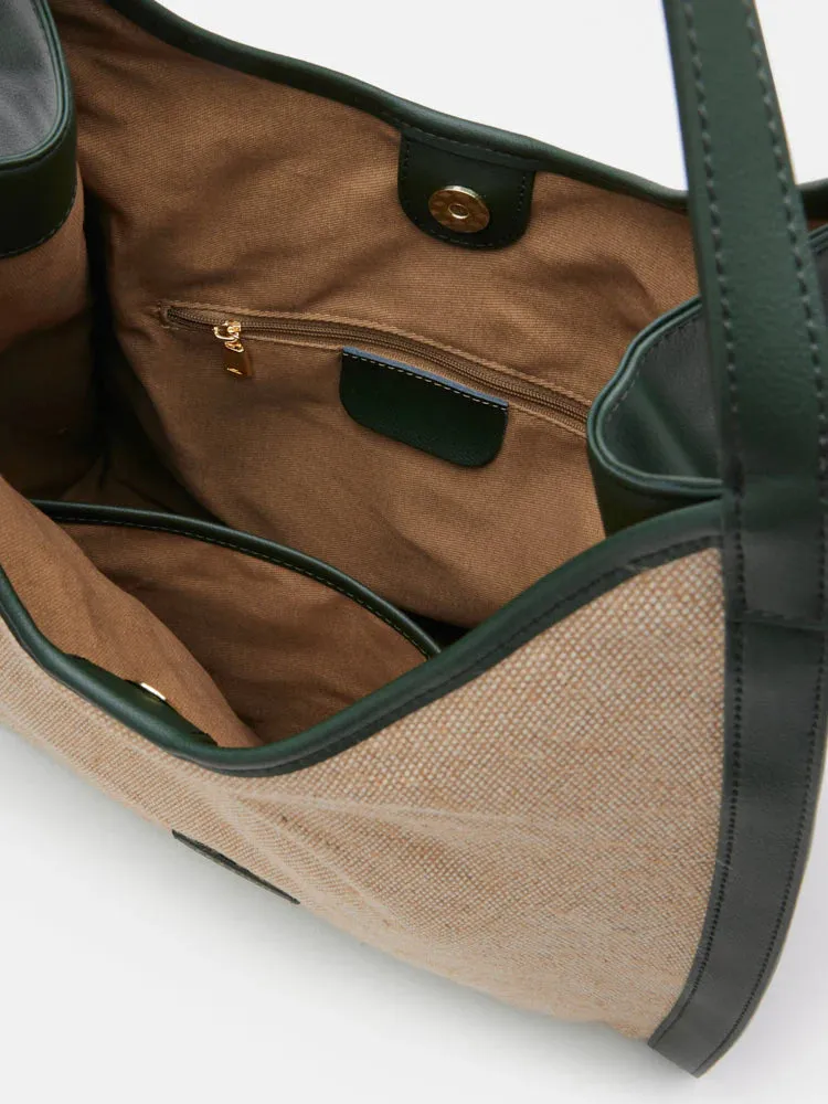 Verona Canvas Structured Tote