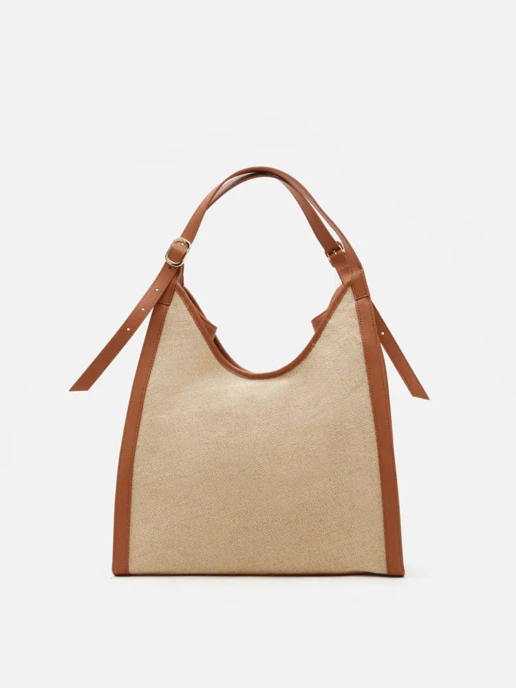 Verona Canvas Structured Tote
