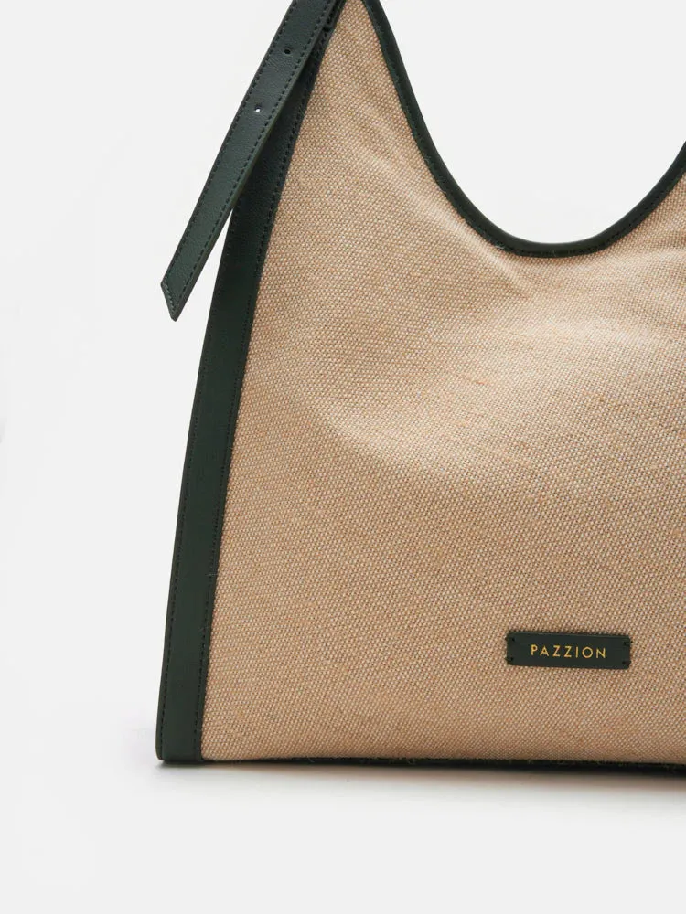 Verona Canvas Structured Tote