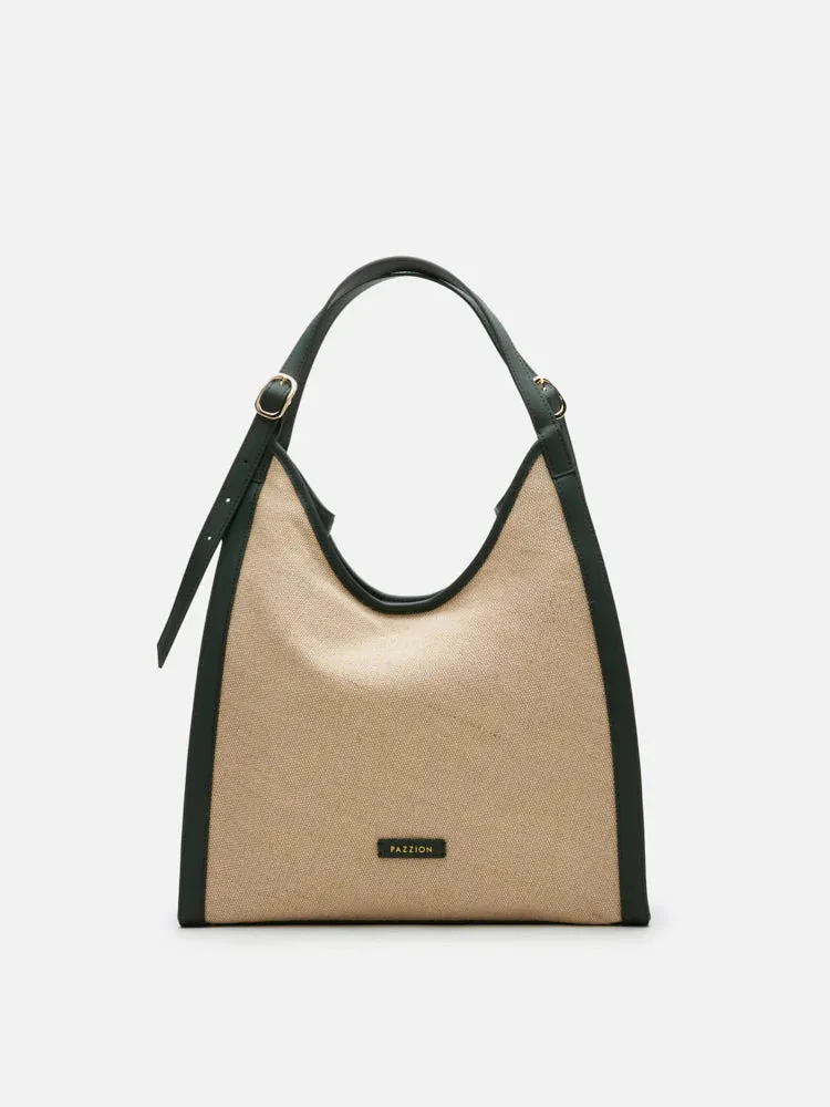 Verona Canvas Structured Tote