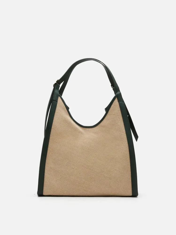 Verona Canvas Structured Tote