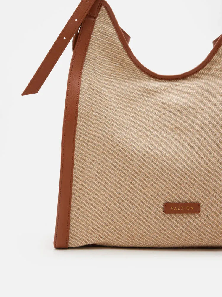 Verona Canvas Structured Tote