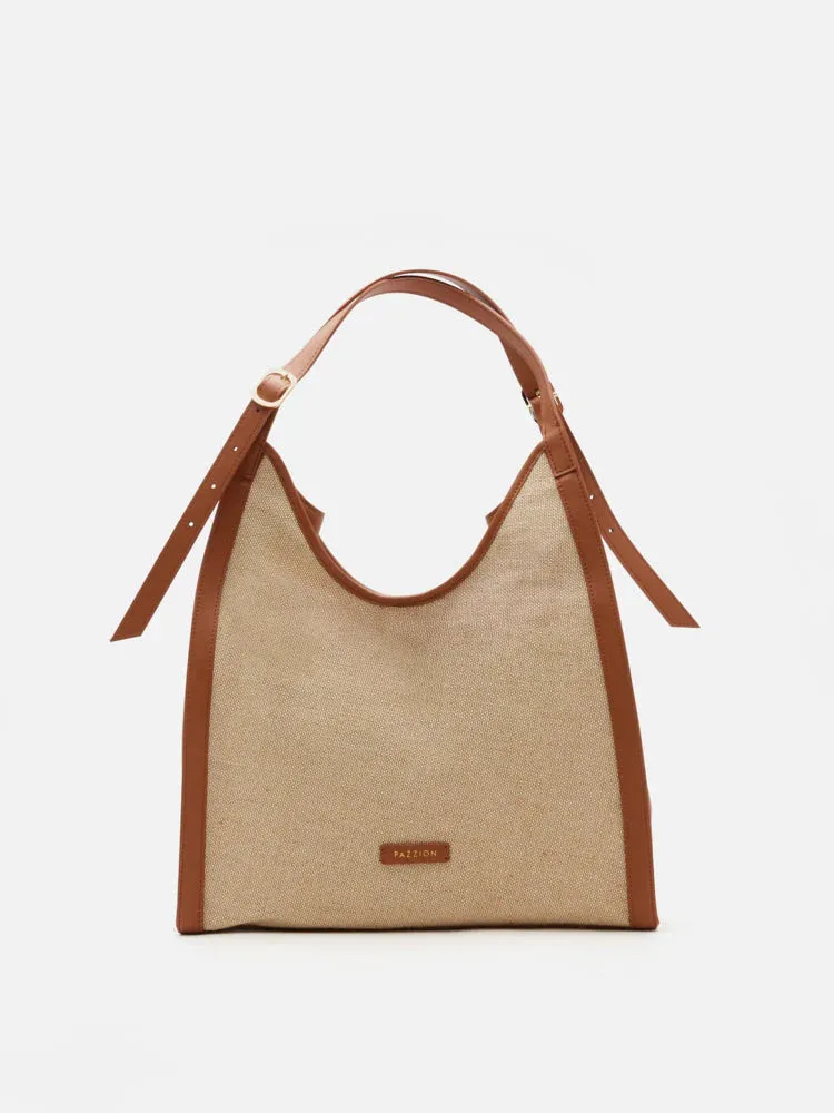 Verona Canvas Structured Tote