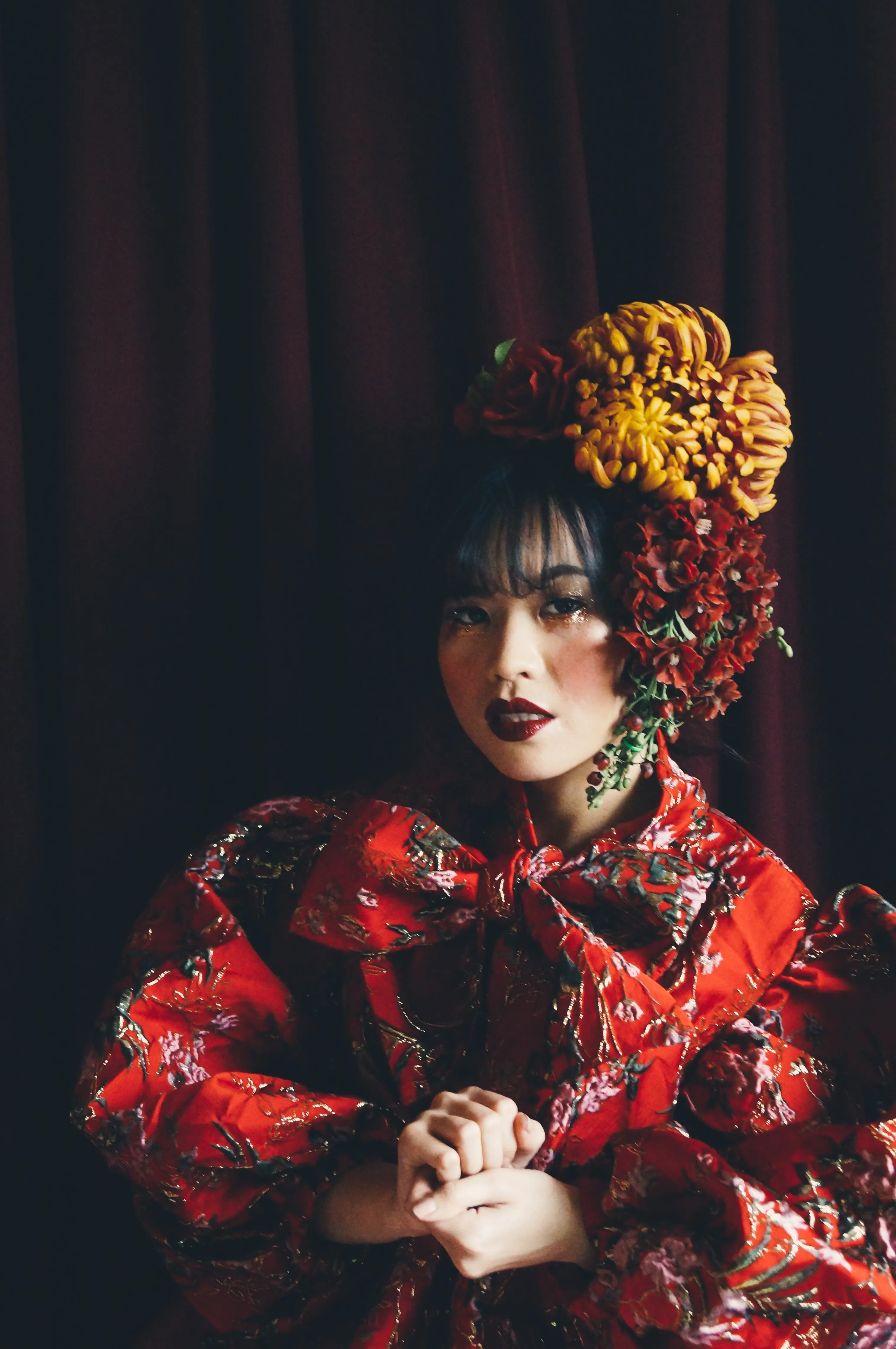 Vintage flower autumnal Headdress
