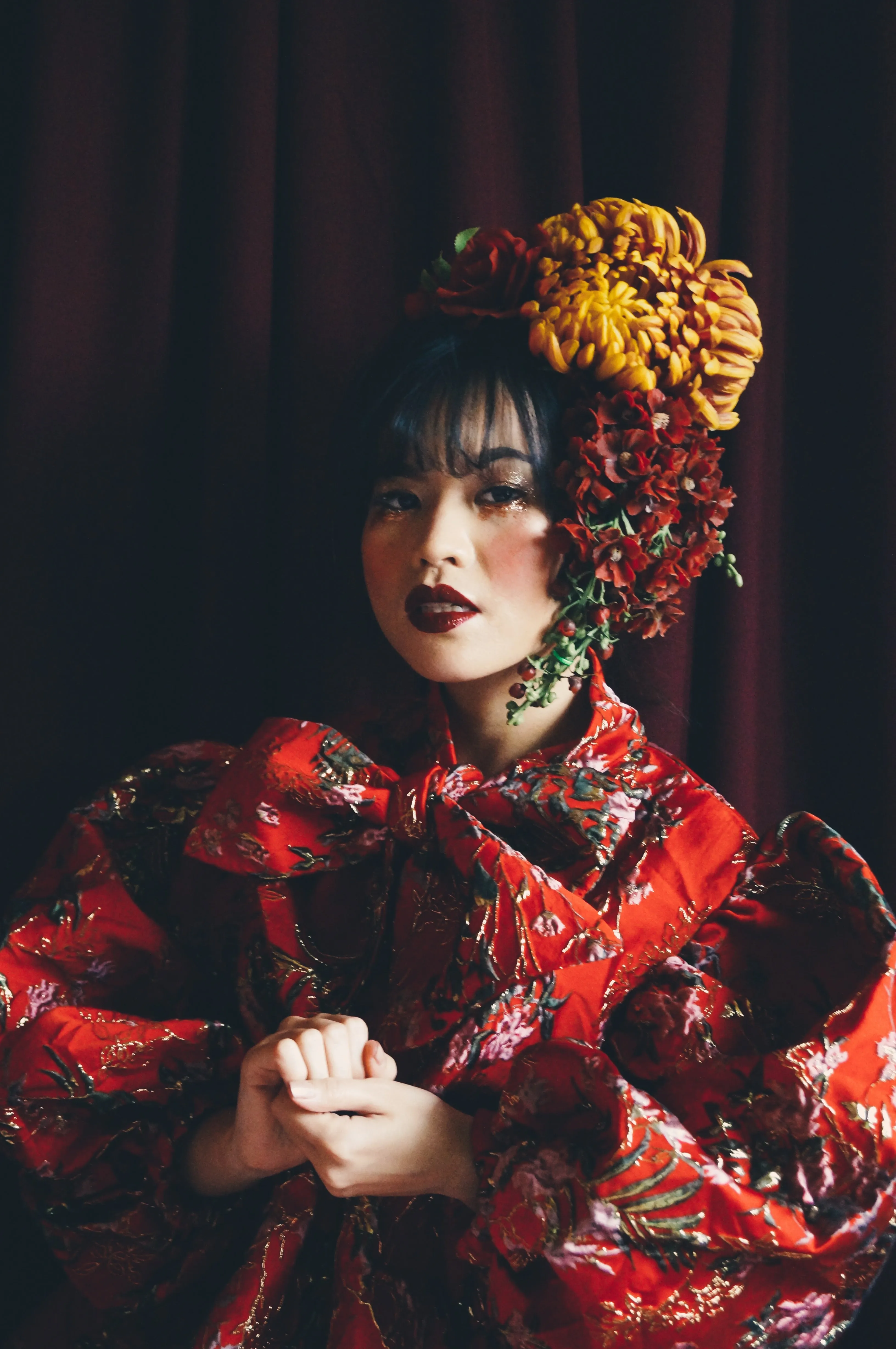 Vintage flower autumnal Headdress