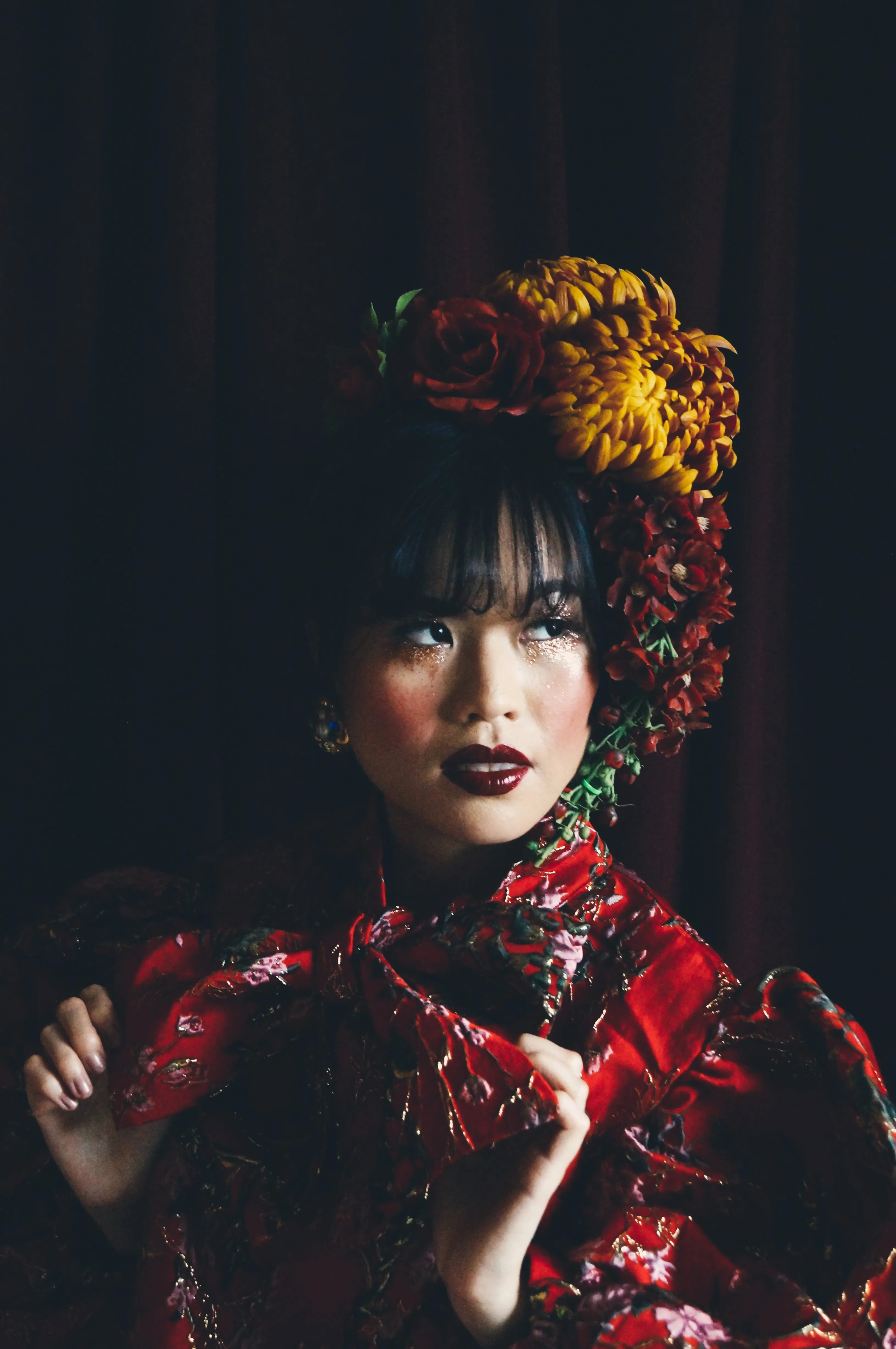 Vintage flower autumnal Headdress