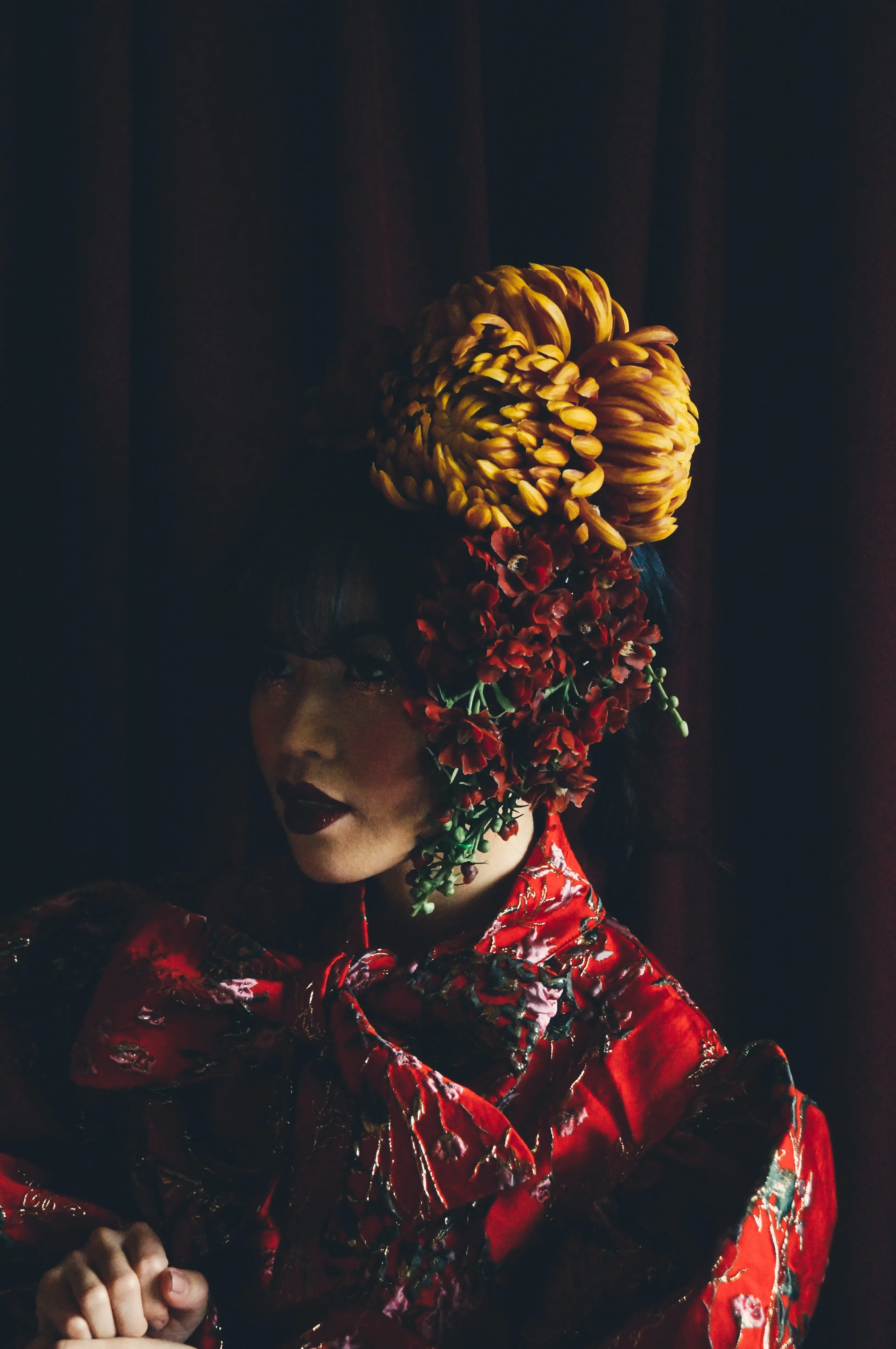 Vintage flower autumnal Headdress