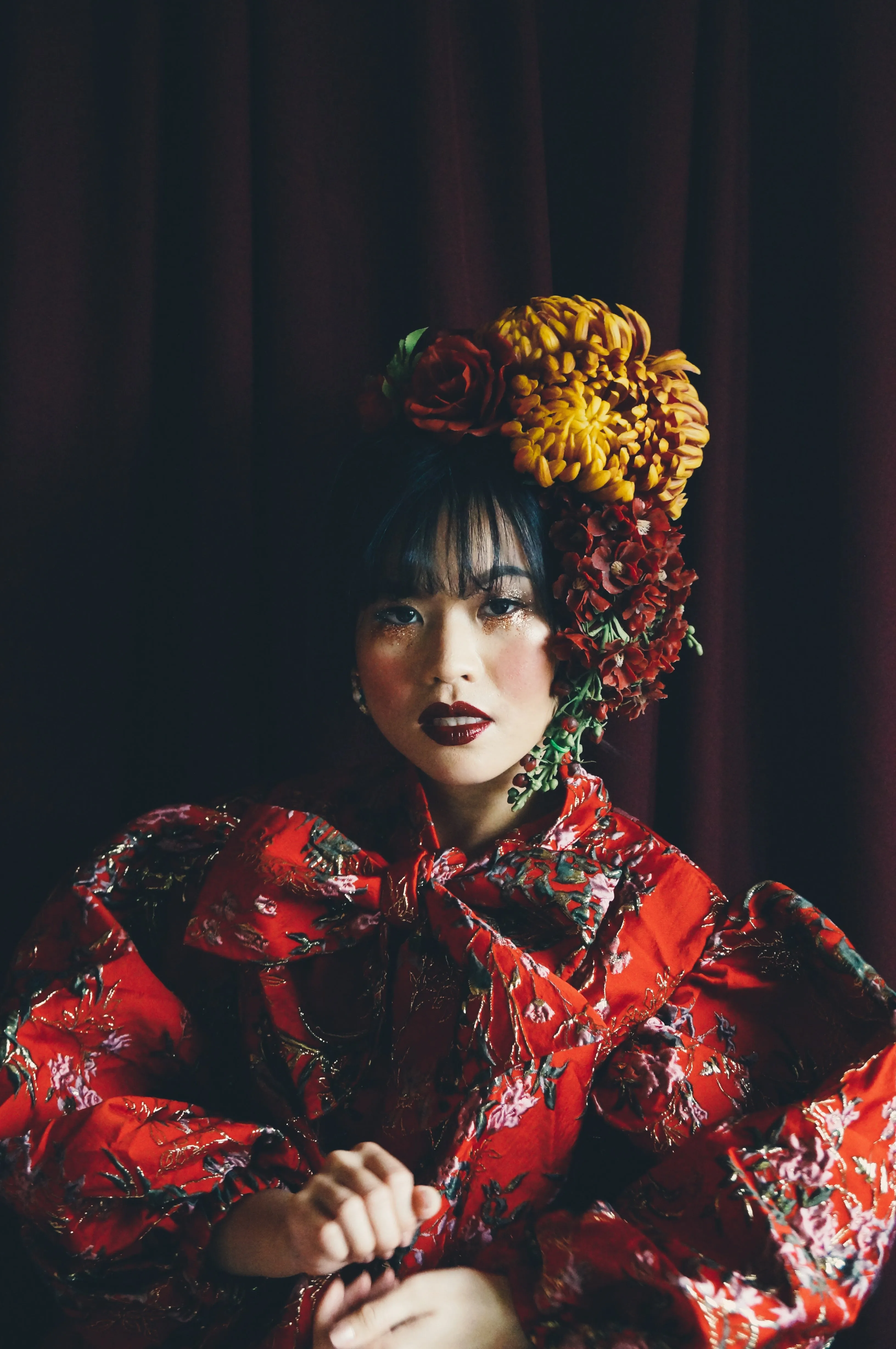 Vintage flower autumnal Headdress