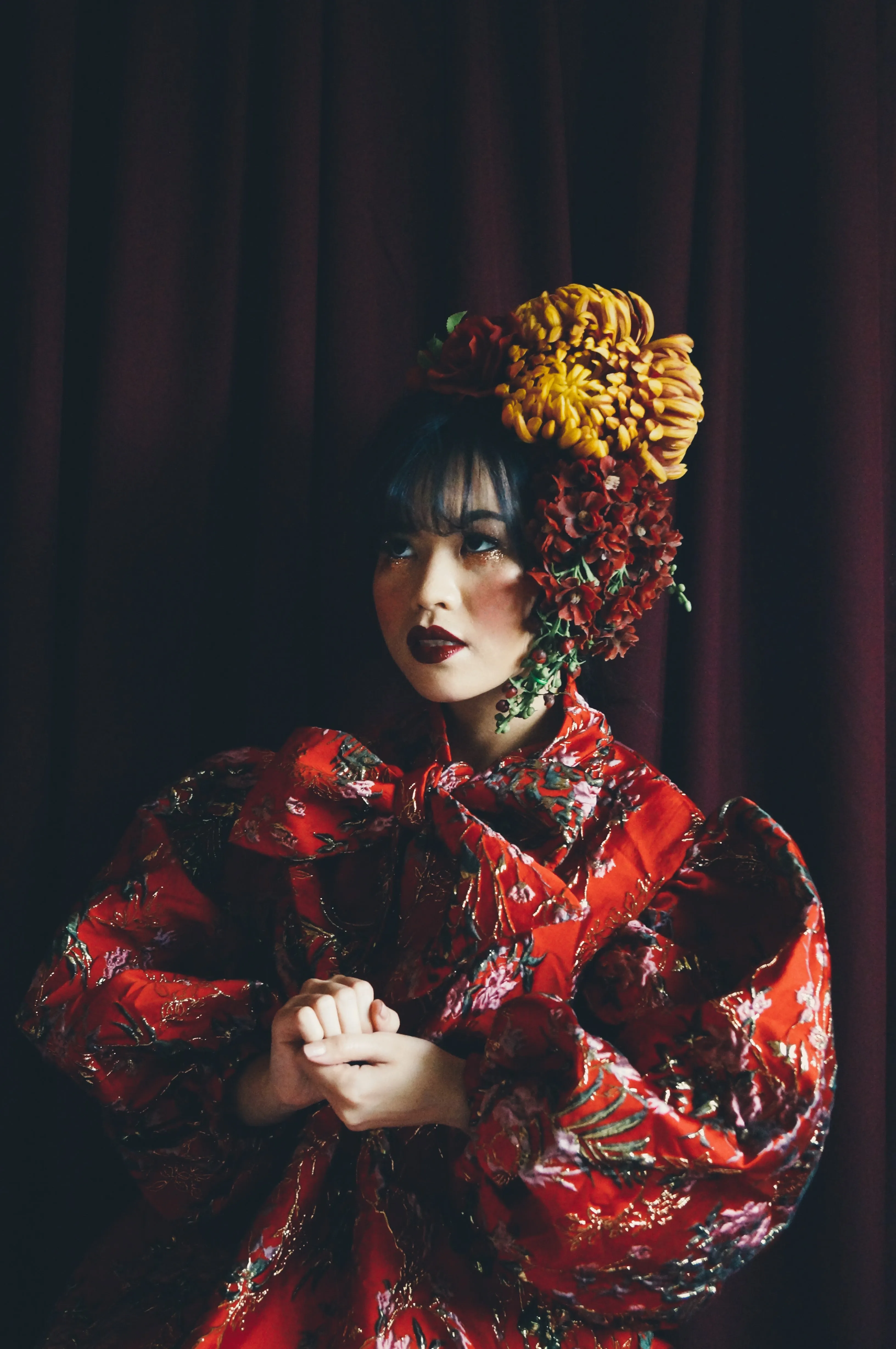 Vintage flower autumnal Headdress