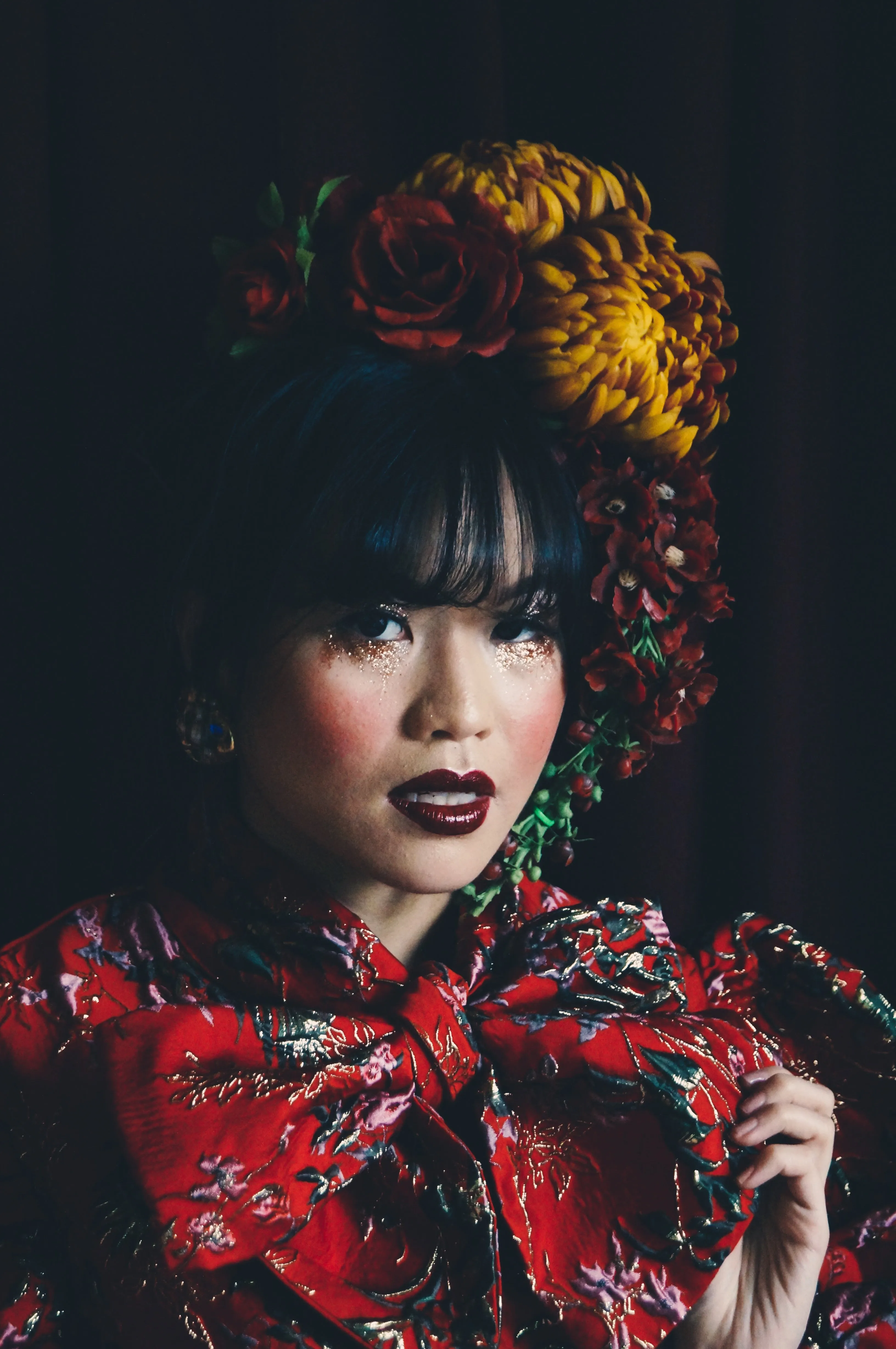 Vintage flower autumnal Headdress
