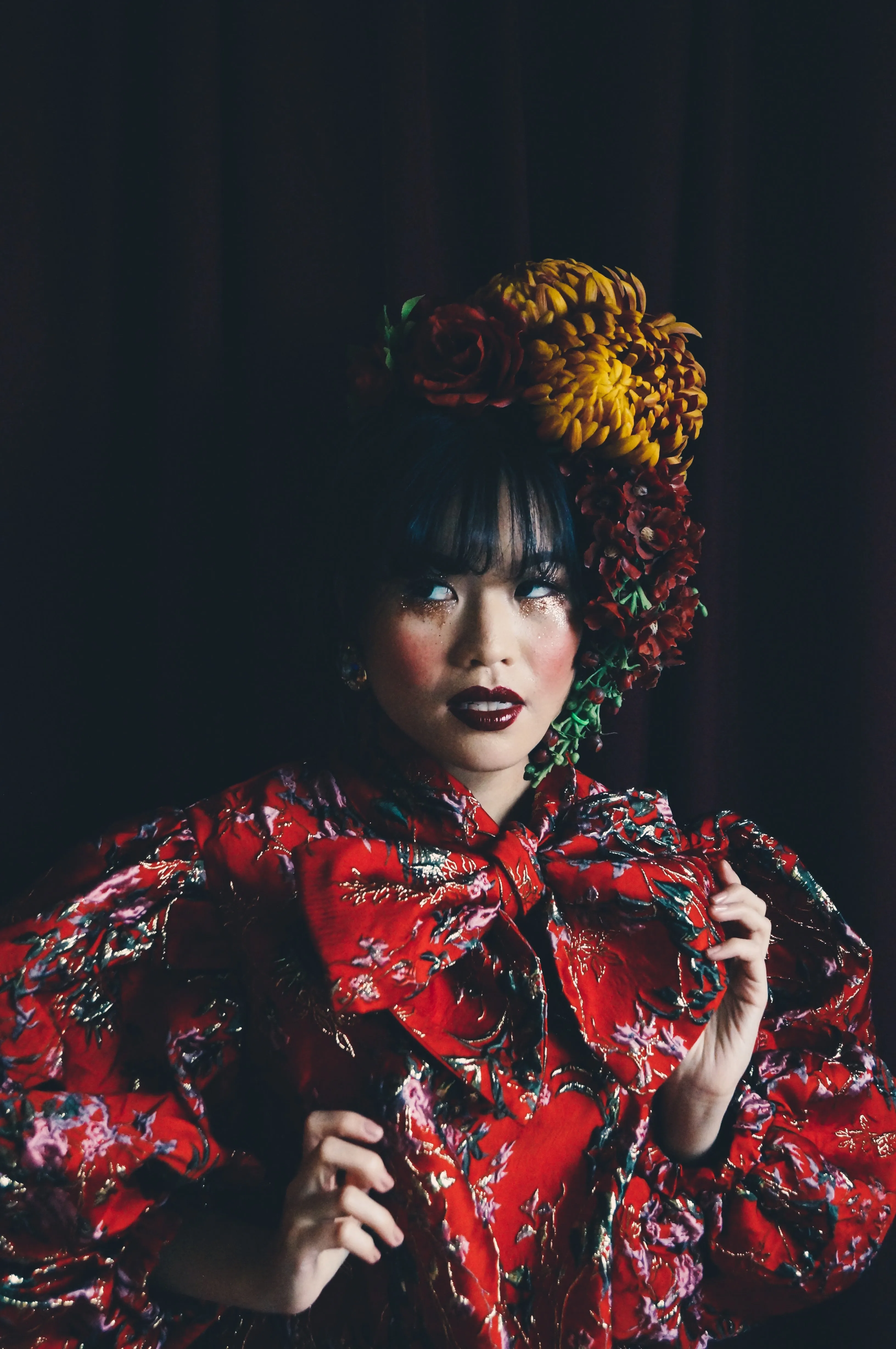 Vintage flower autumnal Headdress