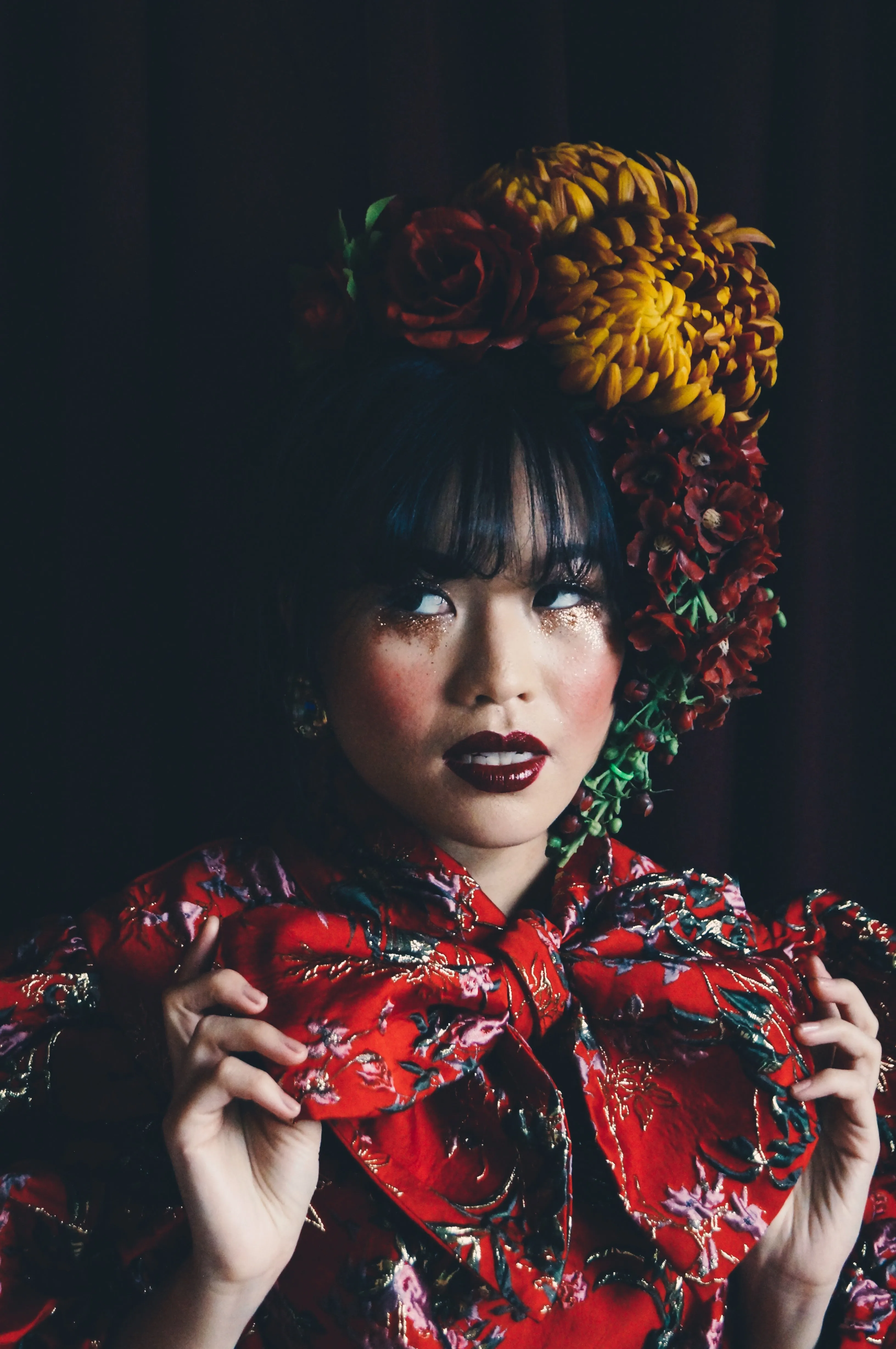 Vintage flower autumnal Headdress