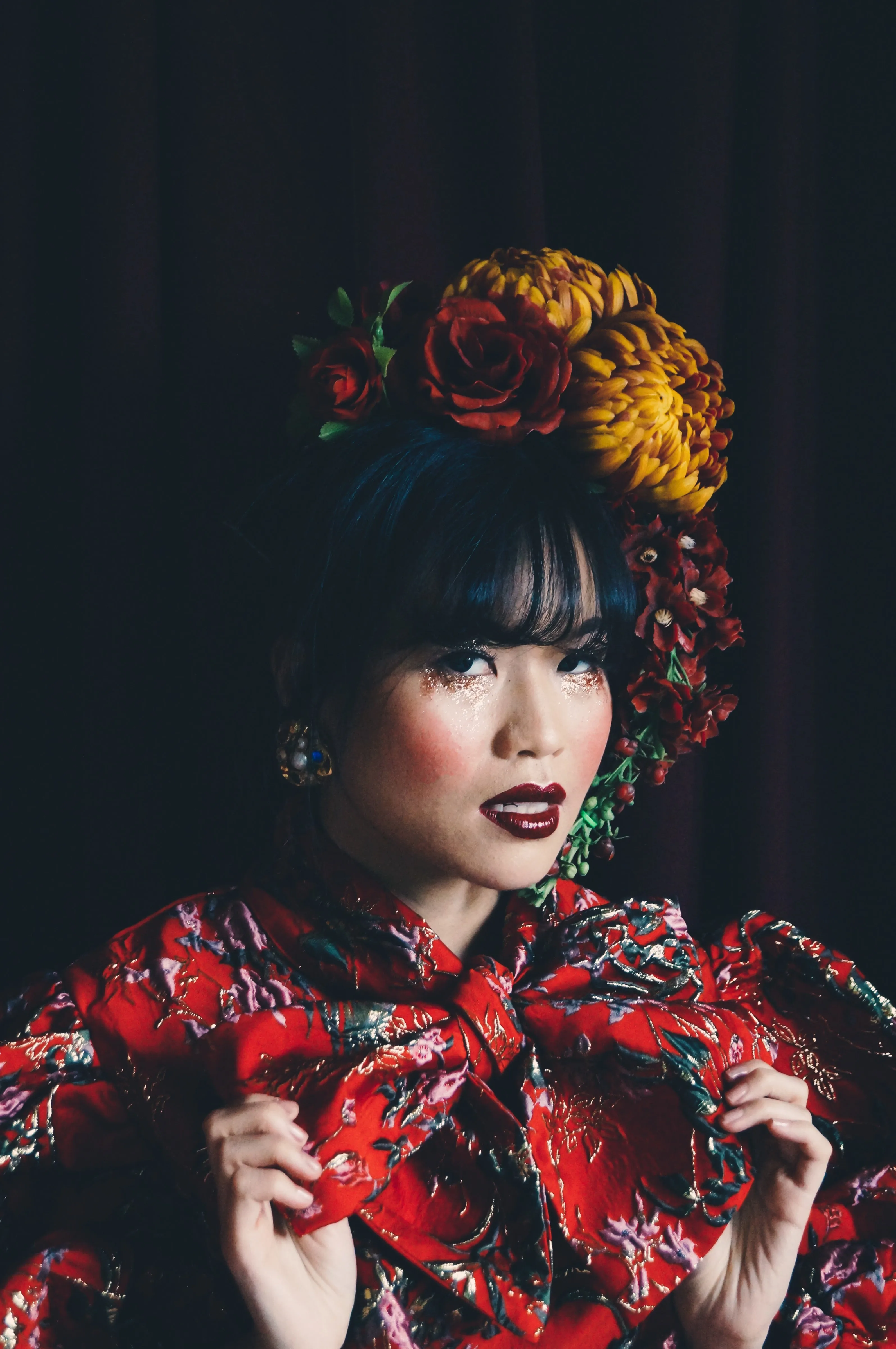 Vintage flower autumnal Headdress