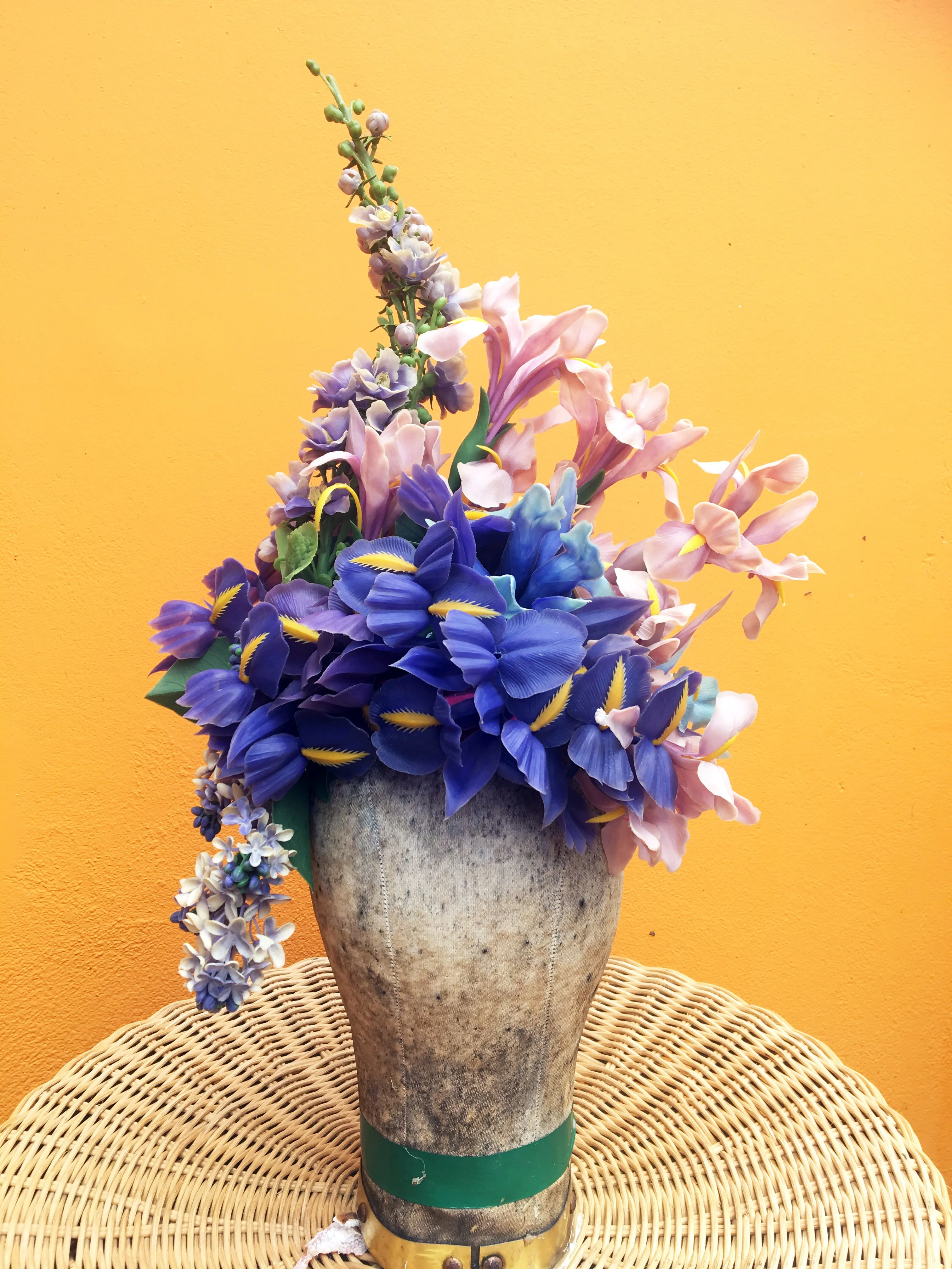 Vintage Flower Iris Headdress