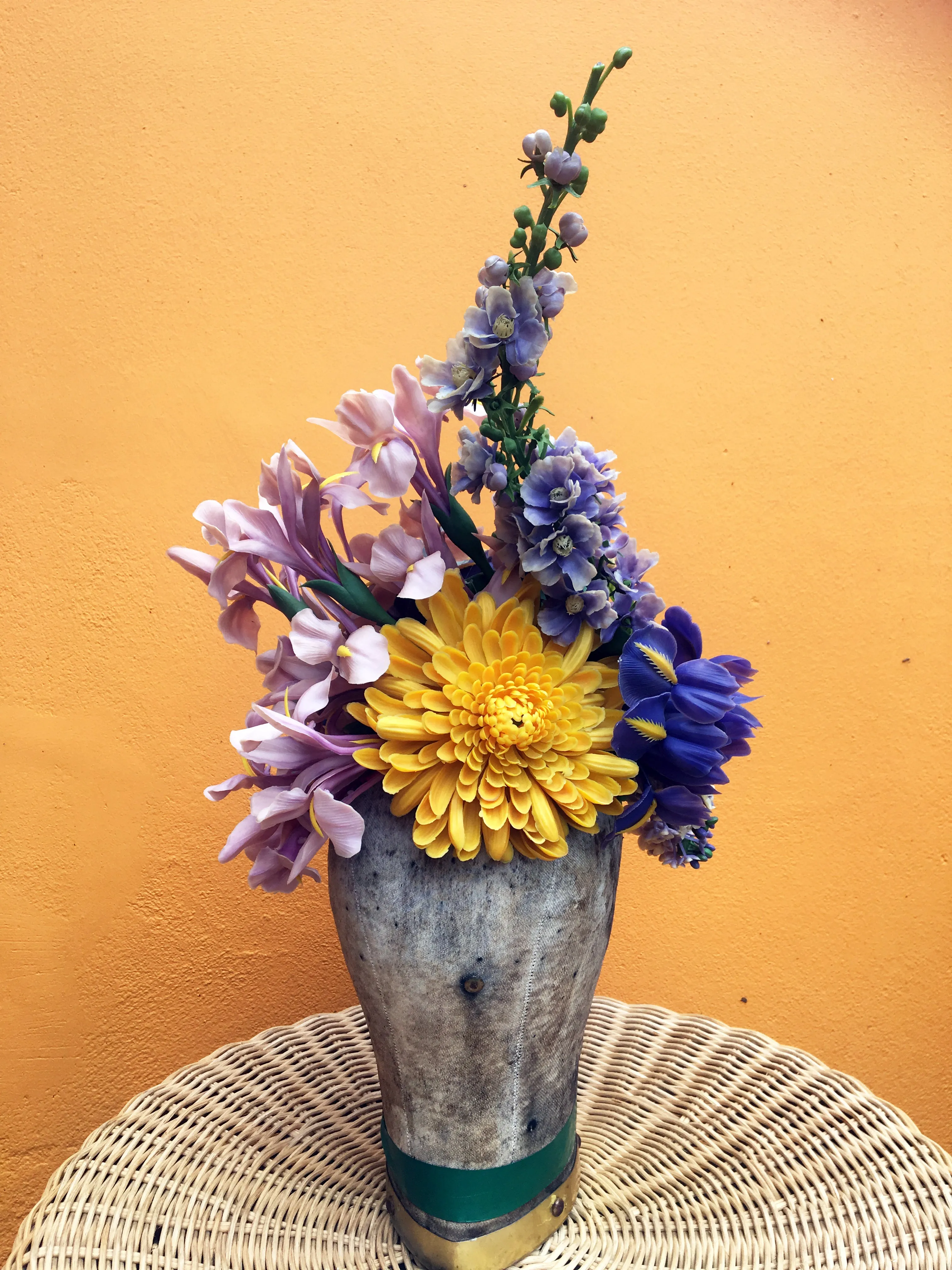 Vintage Flower Iris Headdress