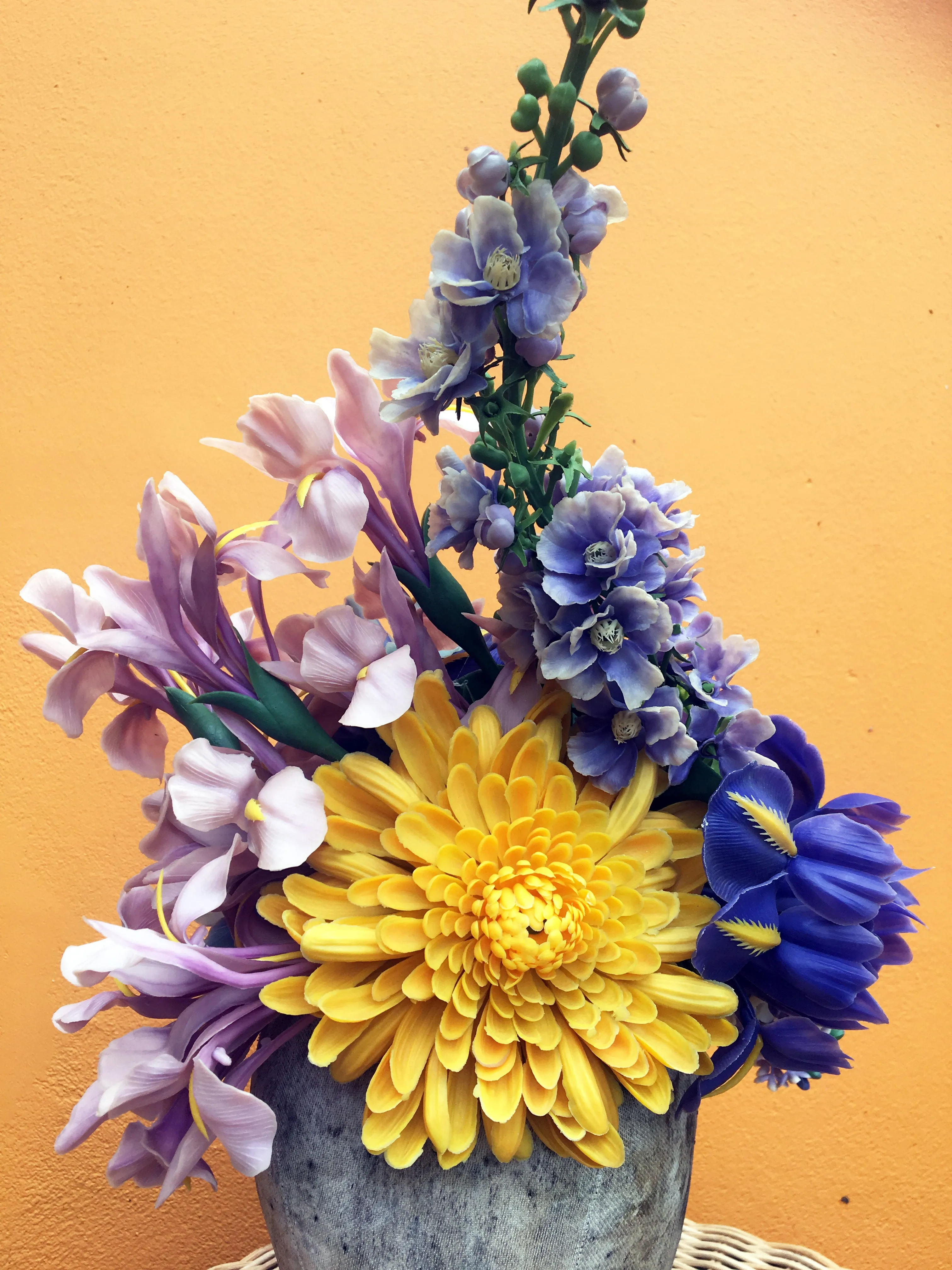 Vintage Flower Iris Headdress
