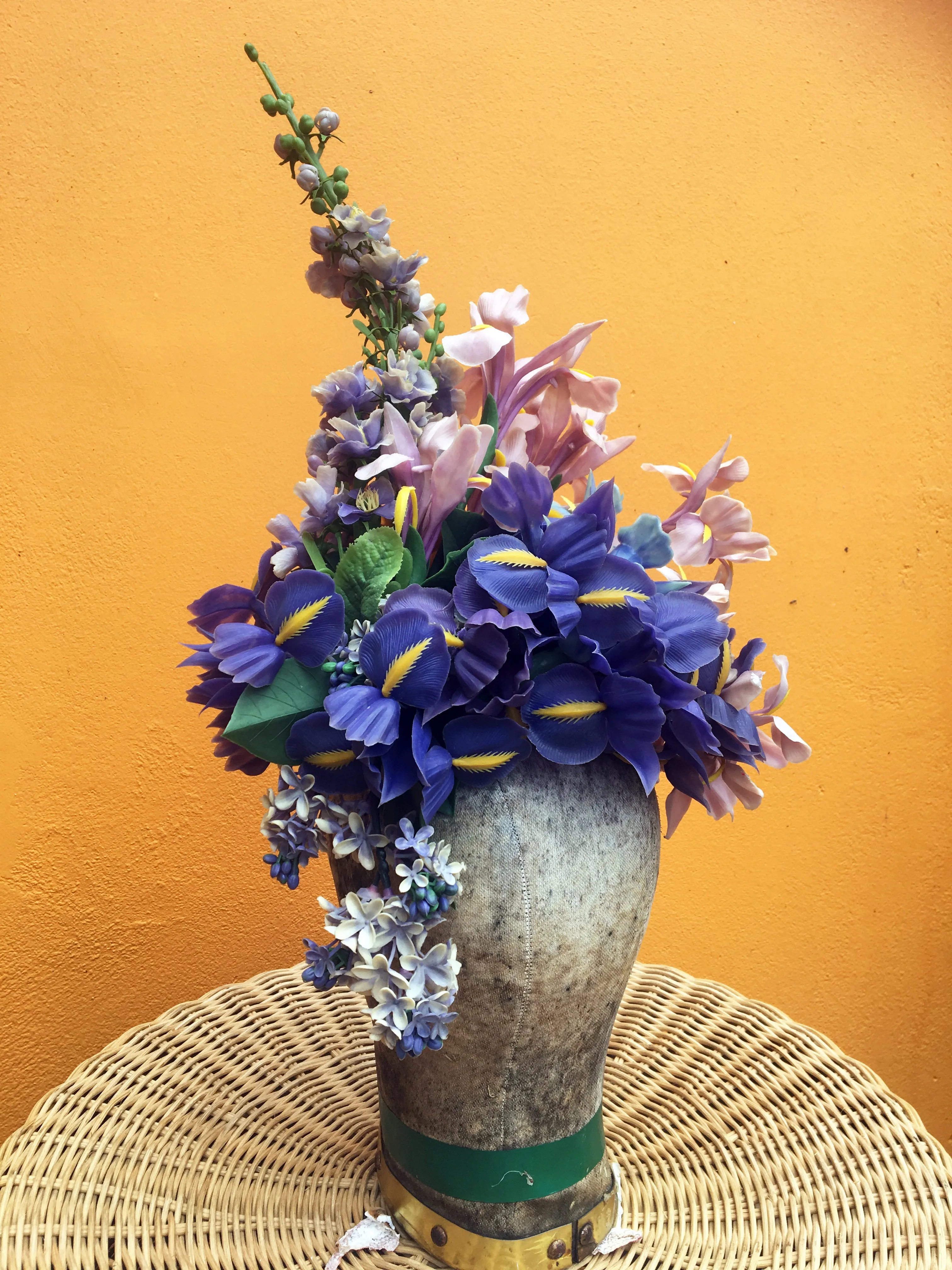 Vintage Flower Iris Headdress