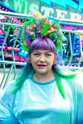 Vintage Rollers "Frenchie" Headpiece