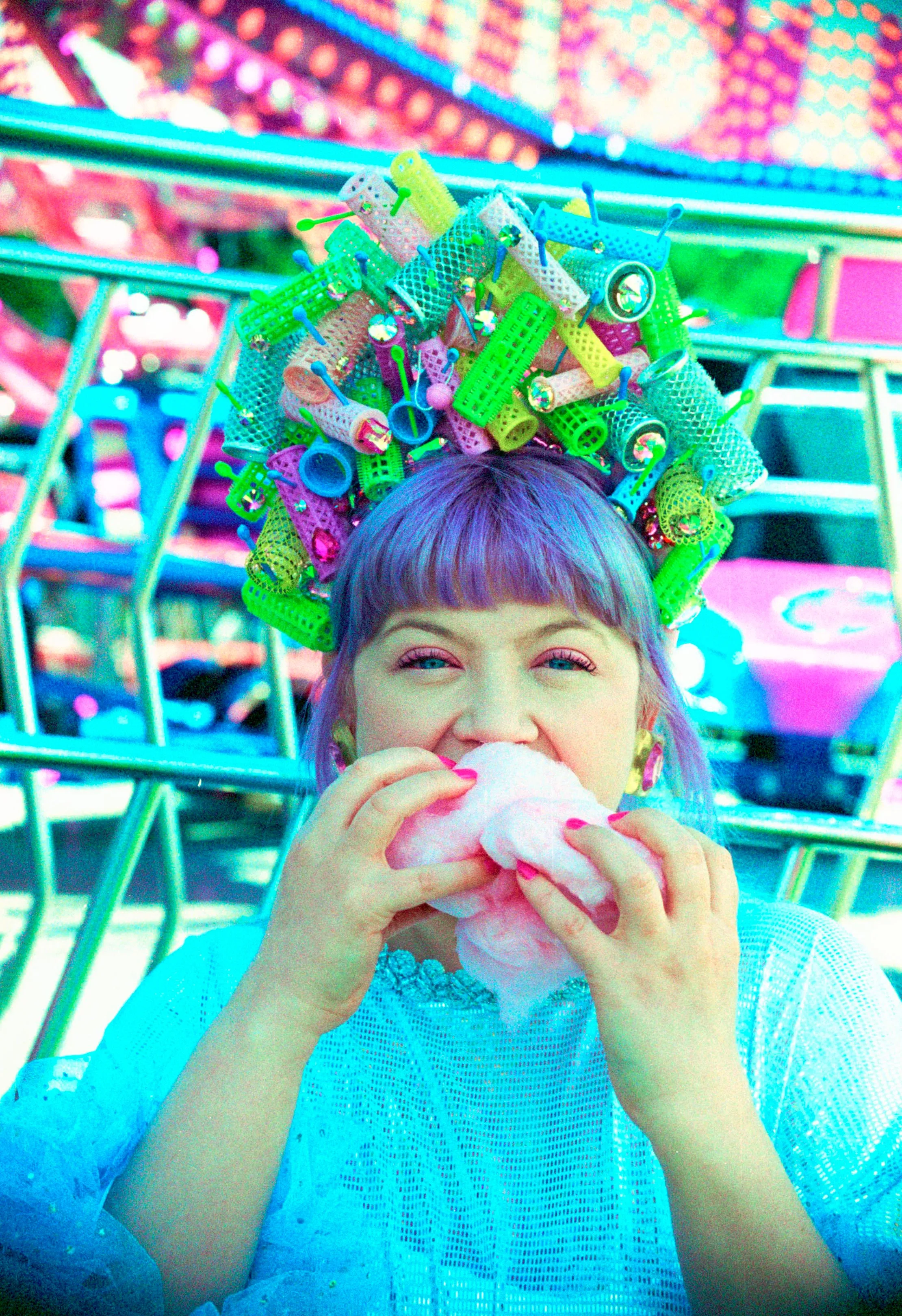 Vintage Rollers "Frenchie" Headpiece