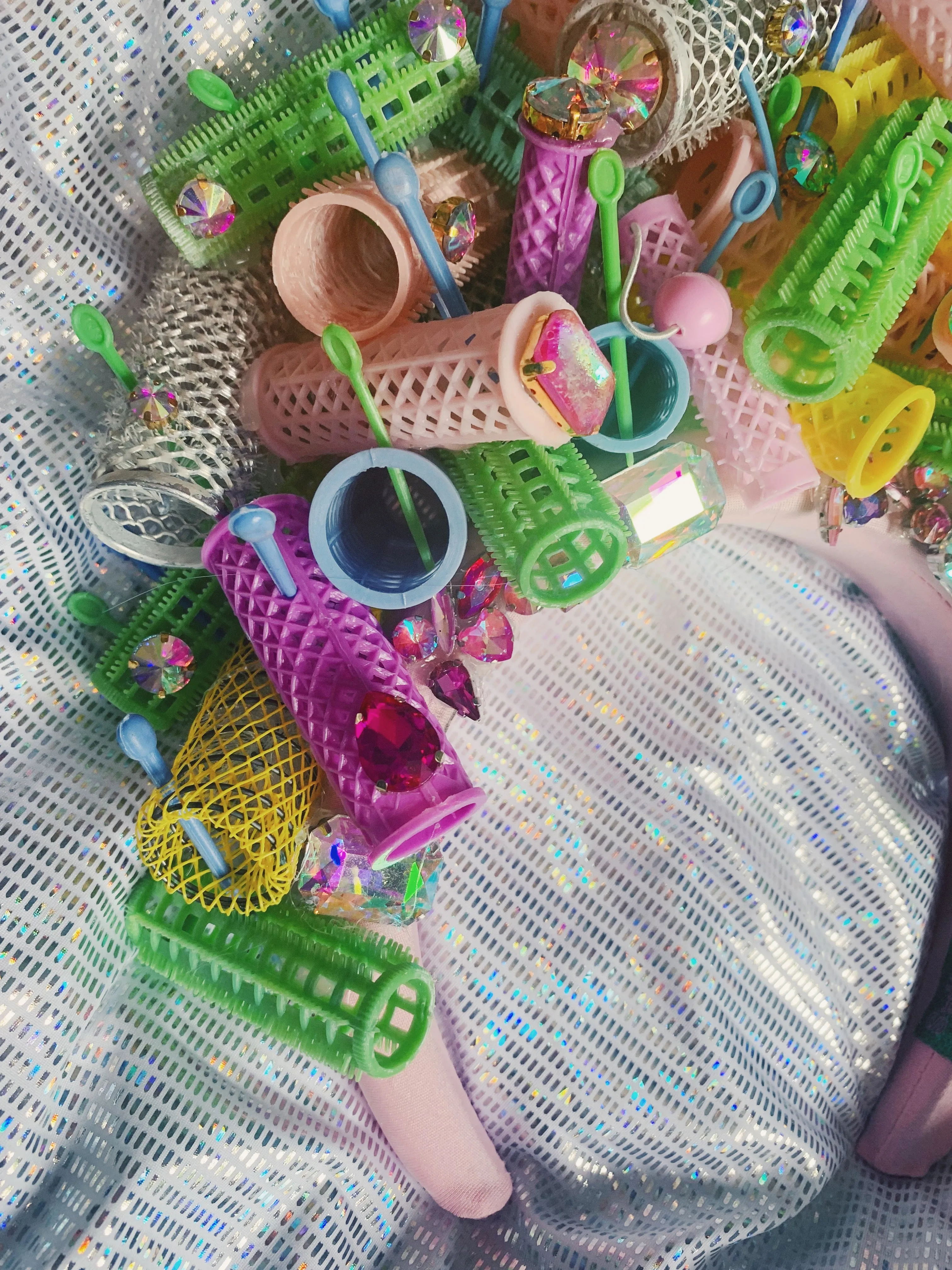 Vintage Rollers "Frenchie" Headpiece