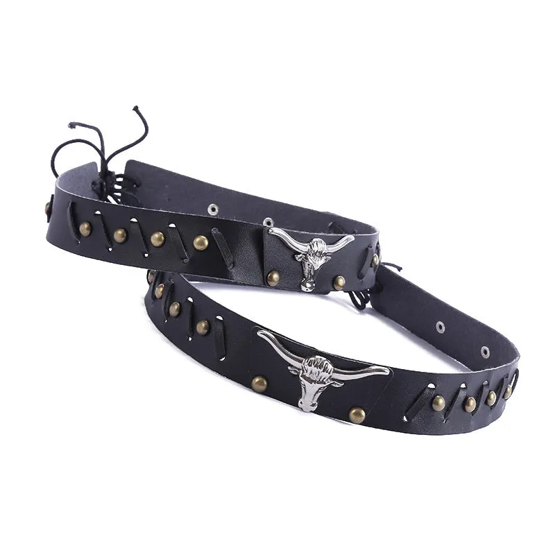 Western Style Leather Hat Straps
