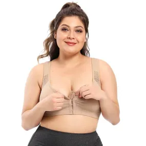 Women Plus Size Sports Bra Front Closure Nursing Bra Shaping And Correcting Posture Bra
