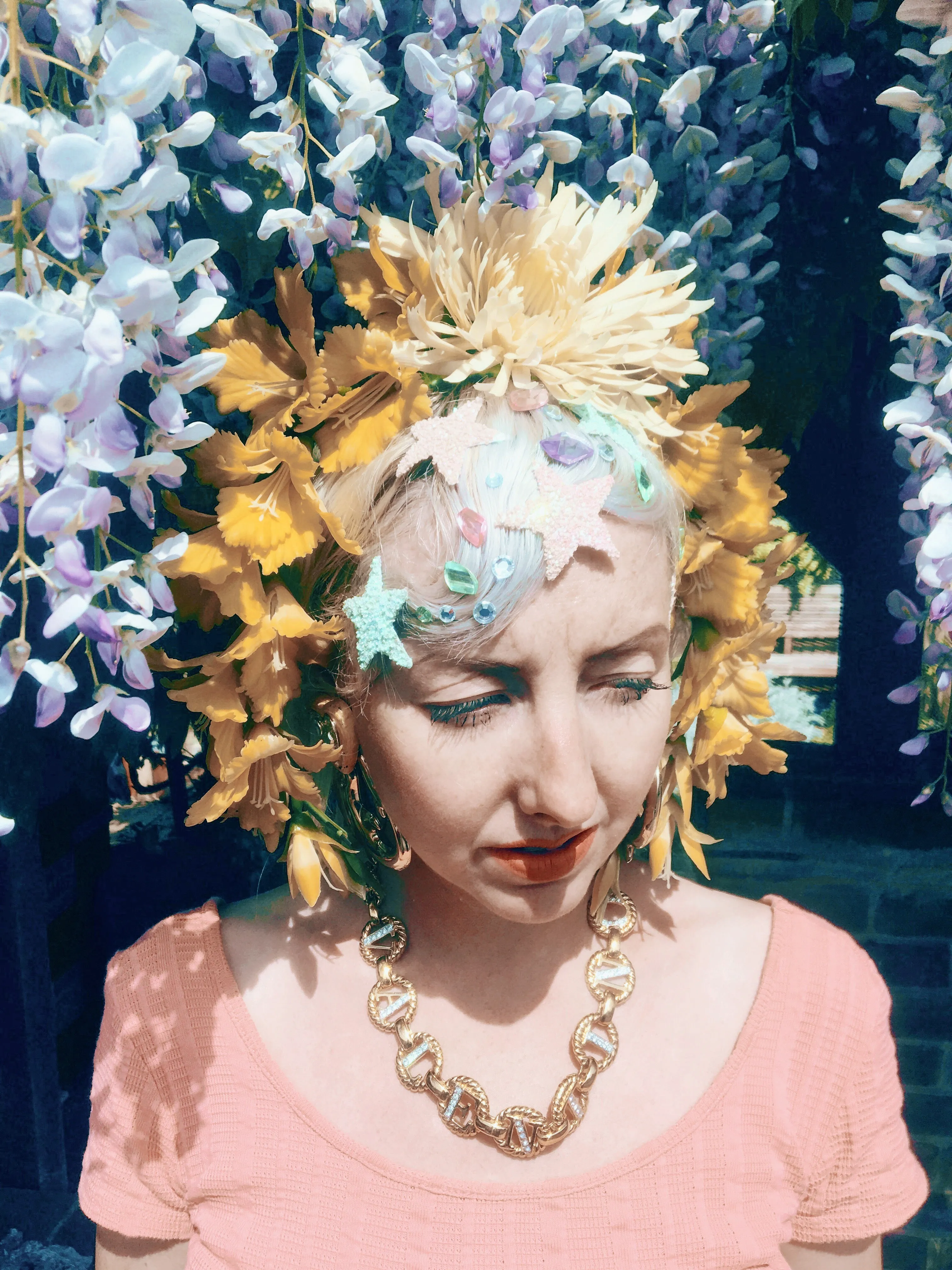 Yellow flower crown / flower headband