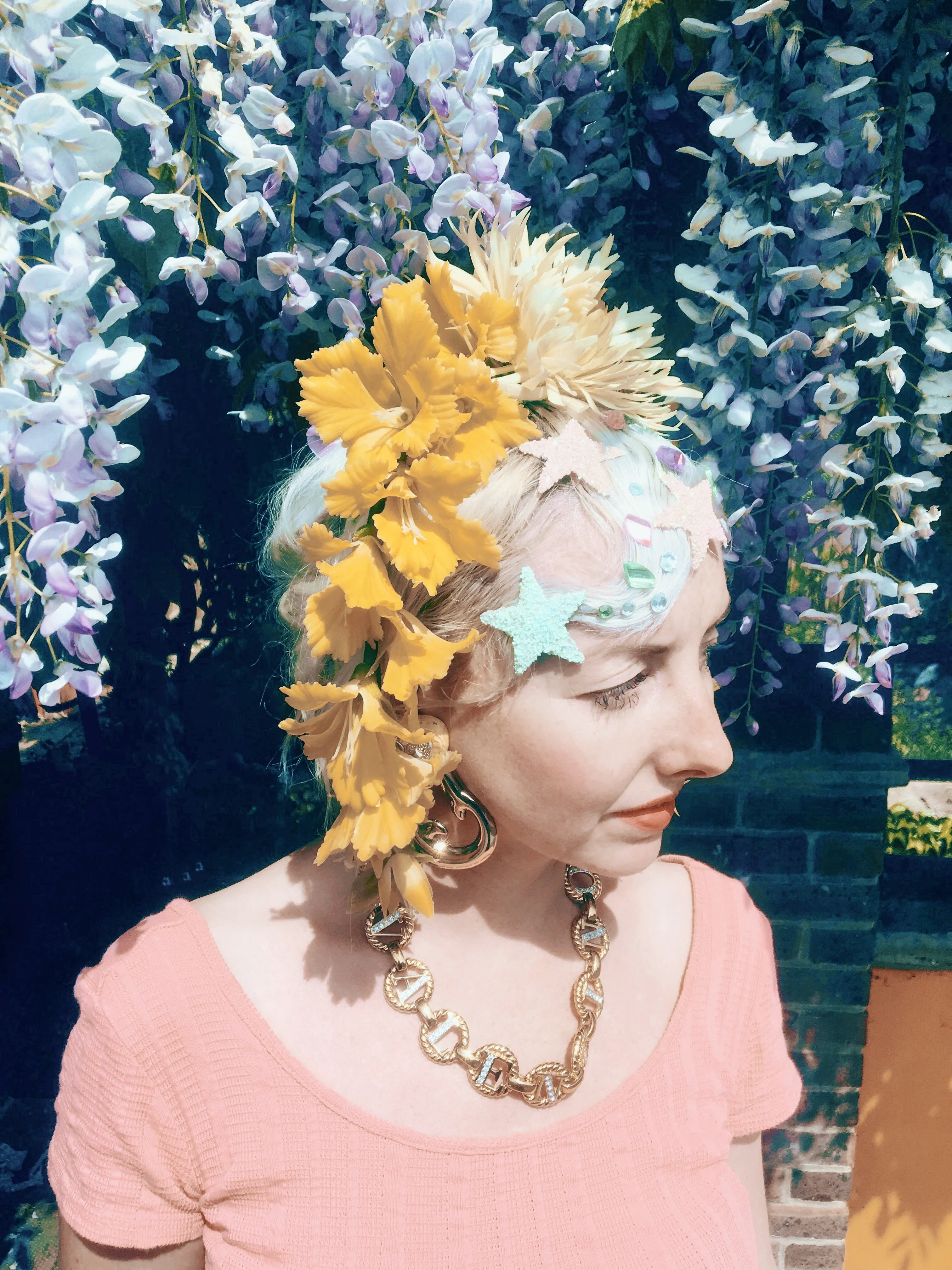 Yellow flower crown / flower headband