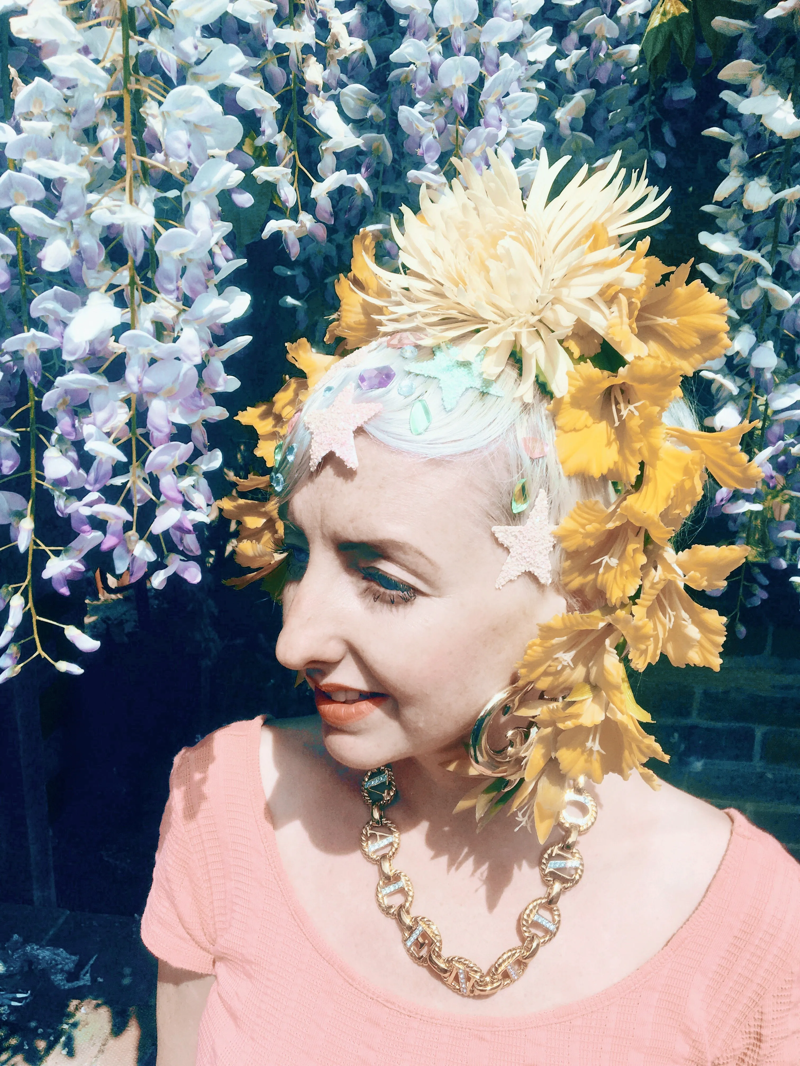 Yellow flower crown / flower headband