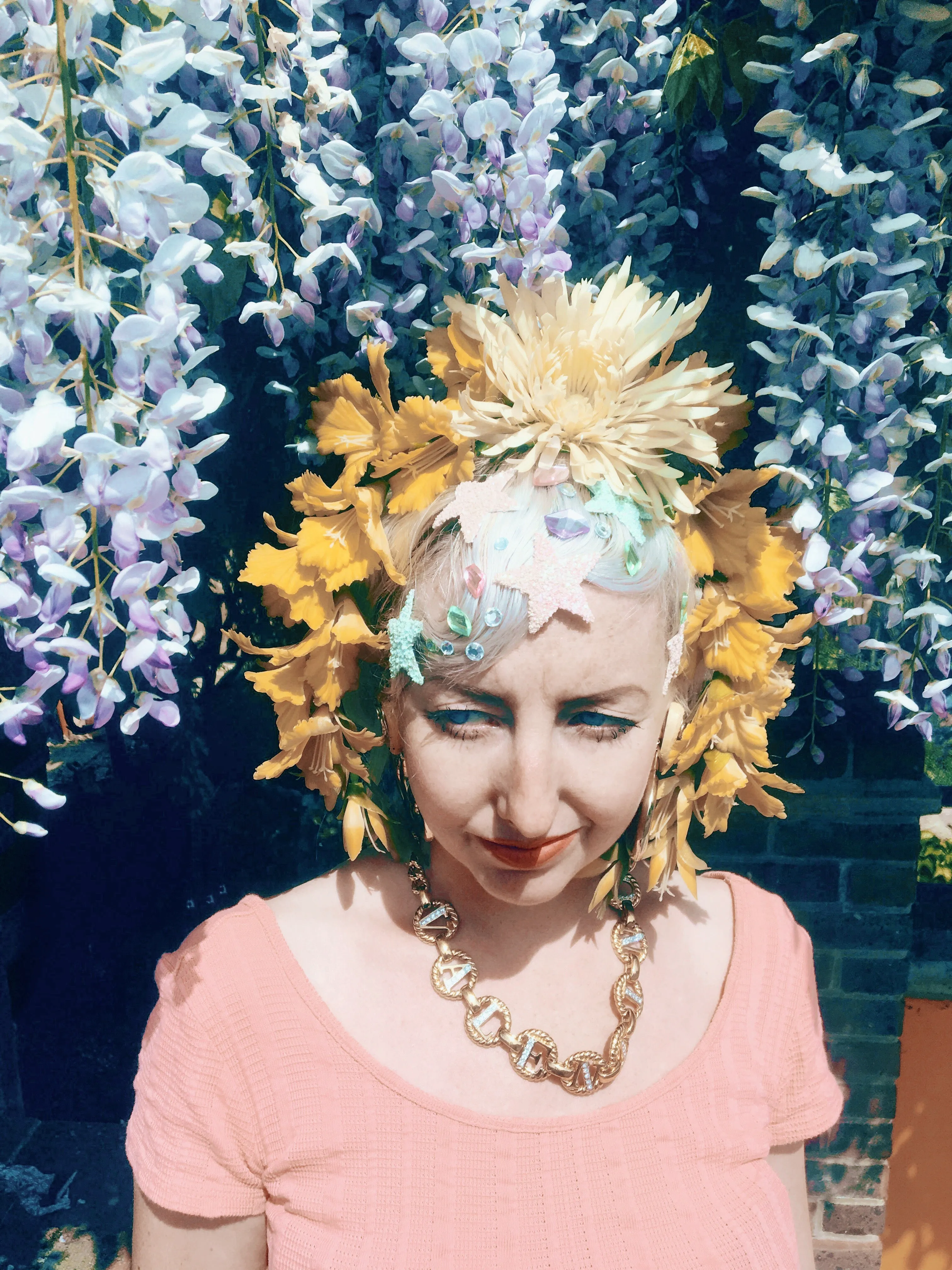 Yellow flower crown / flower headband