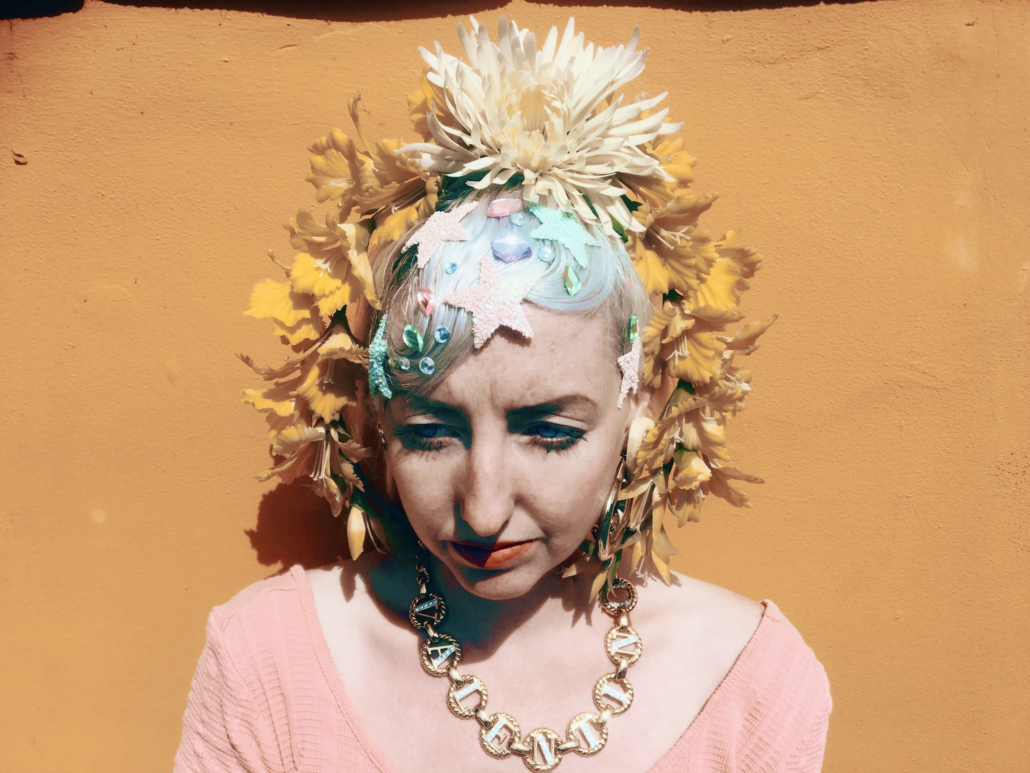Yellow flower crown / flower headband