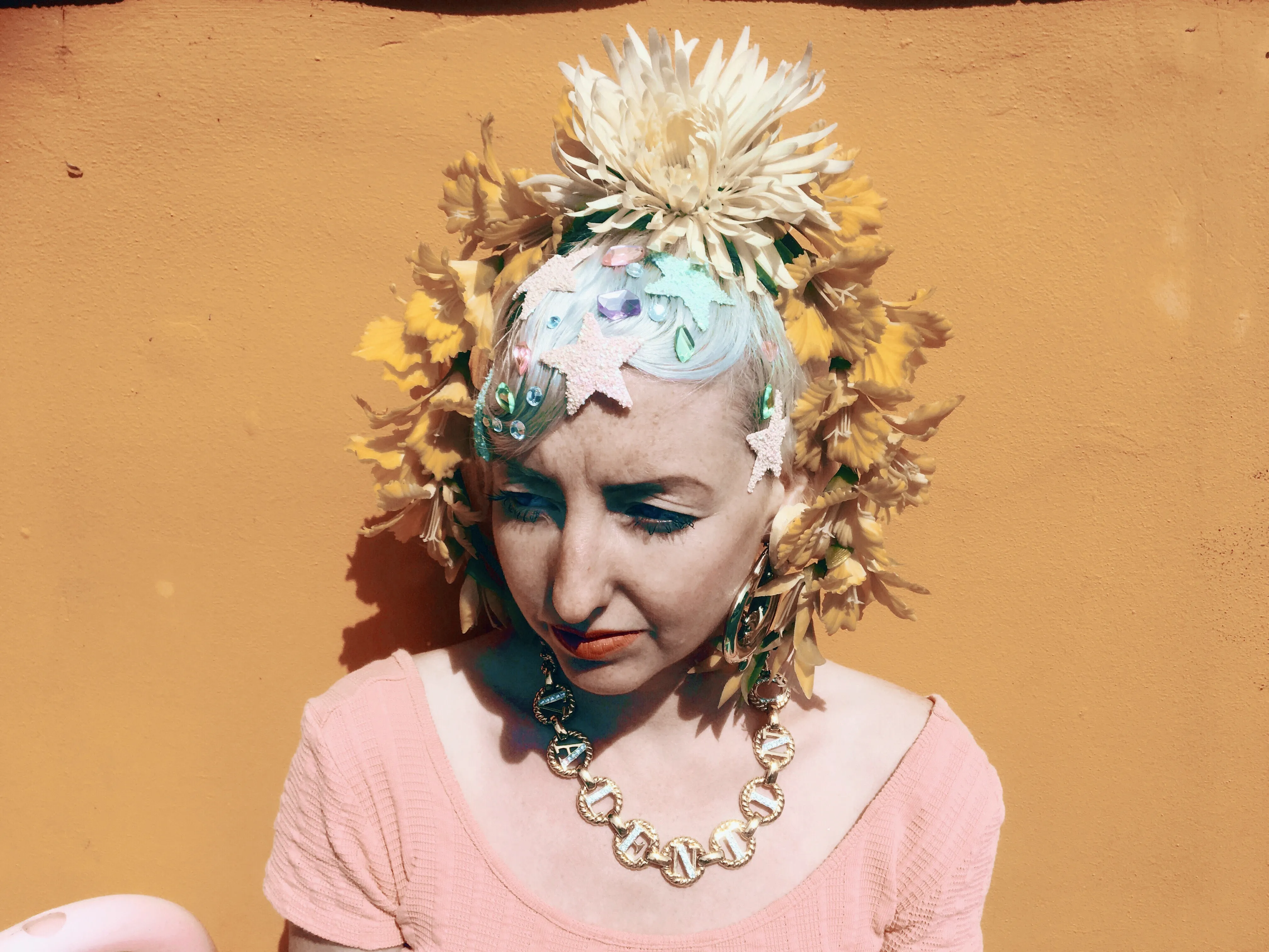 Yellow flower crown / flower headband