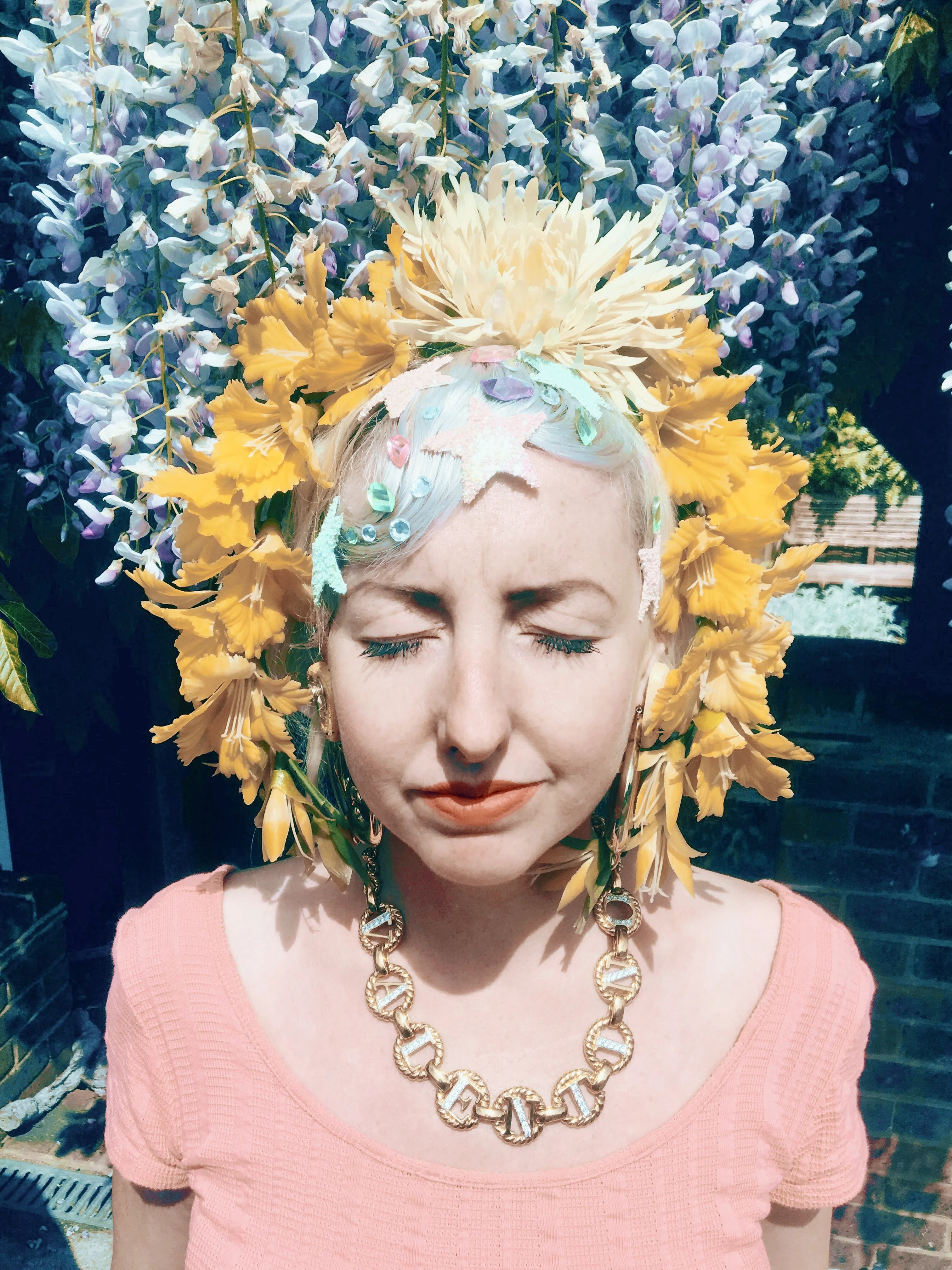 Yellow flower crown / flower headband