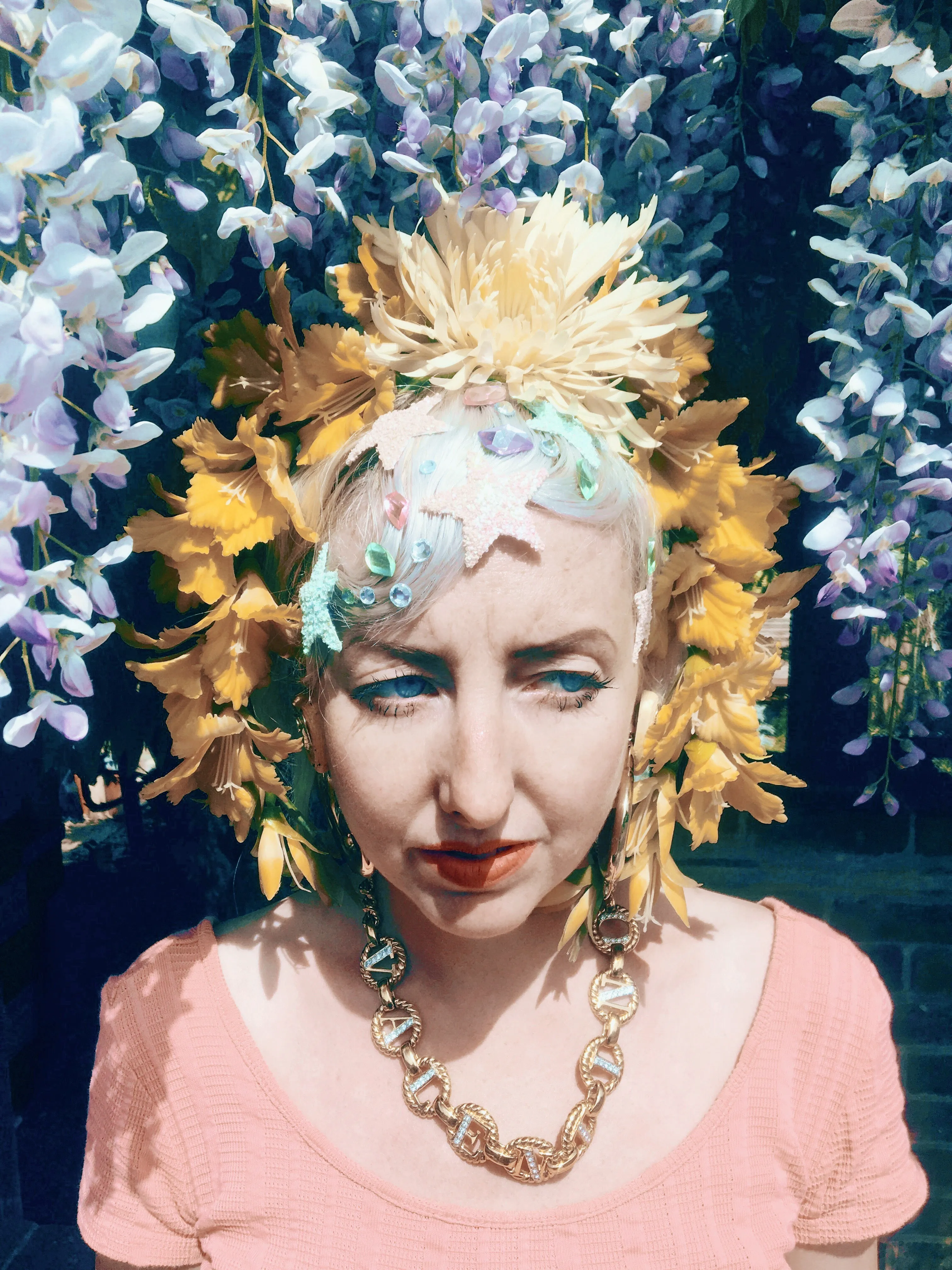 Yellow flower crown / flower headband