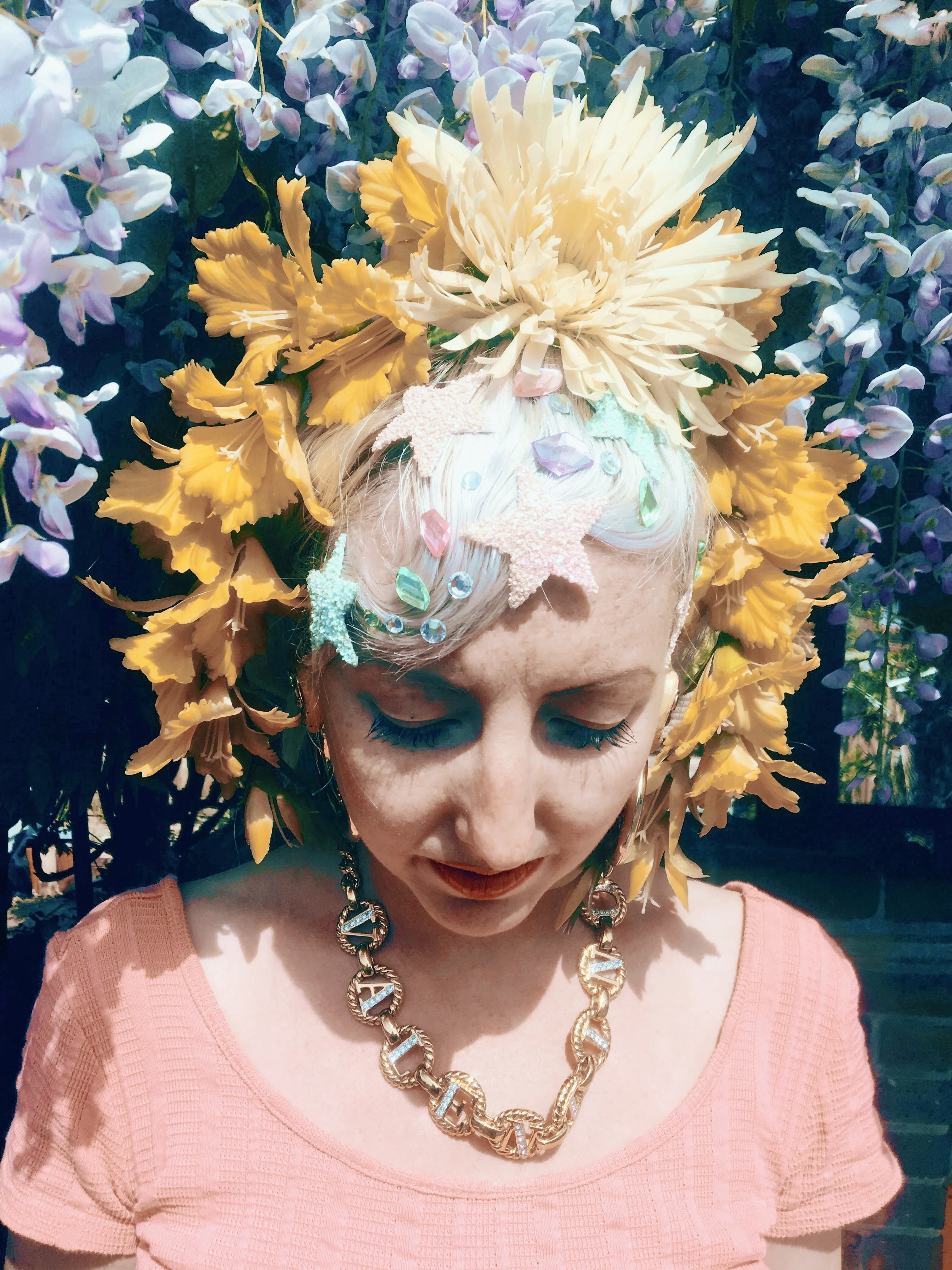 Yellow flower crown / flower headband