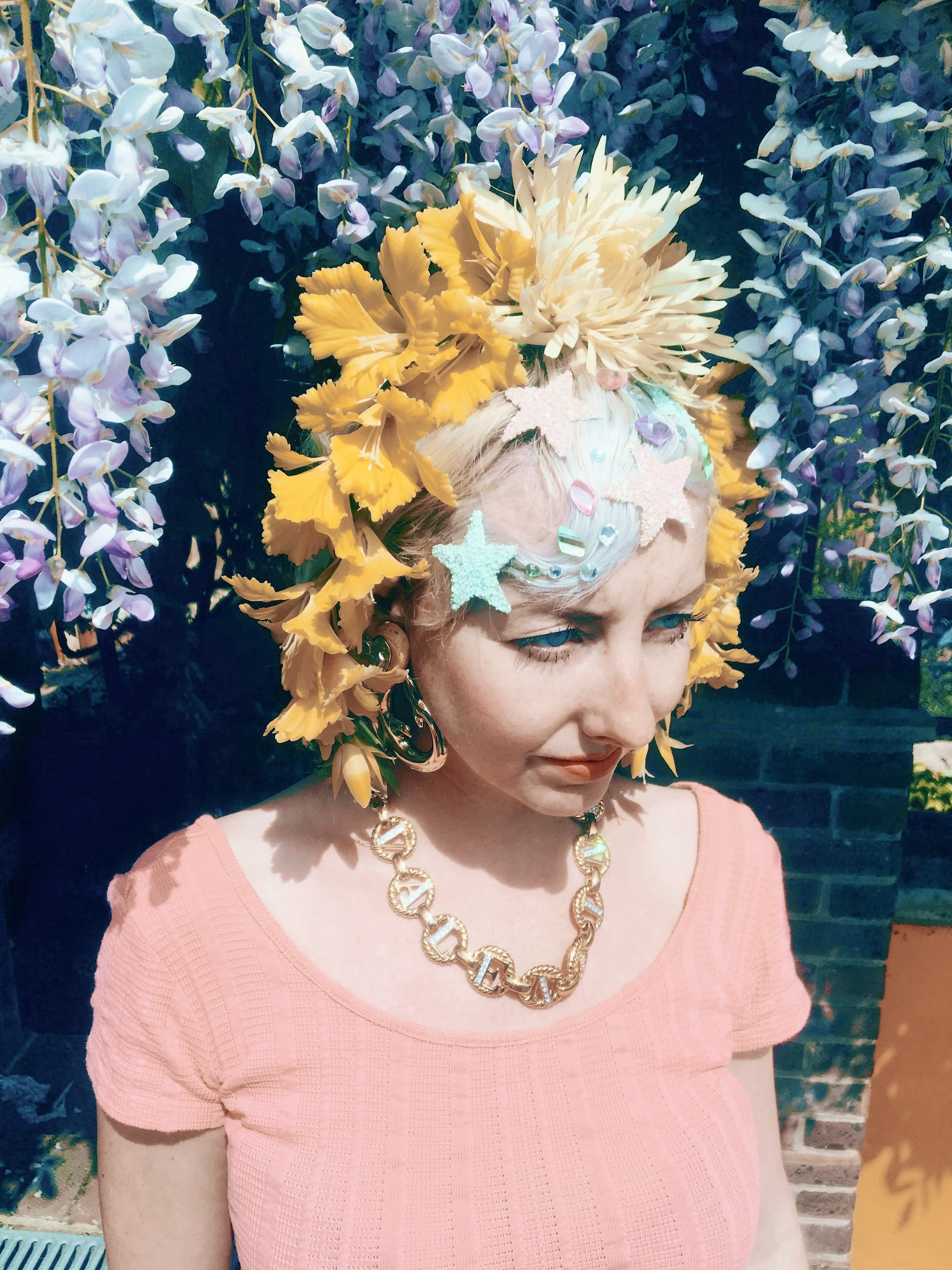 Yellow flower crown / flower headband